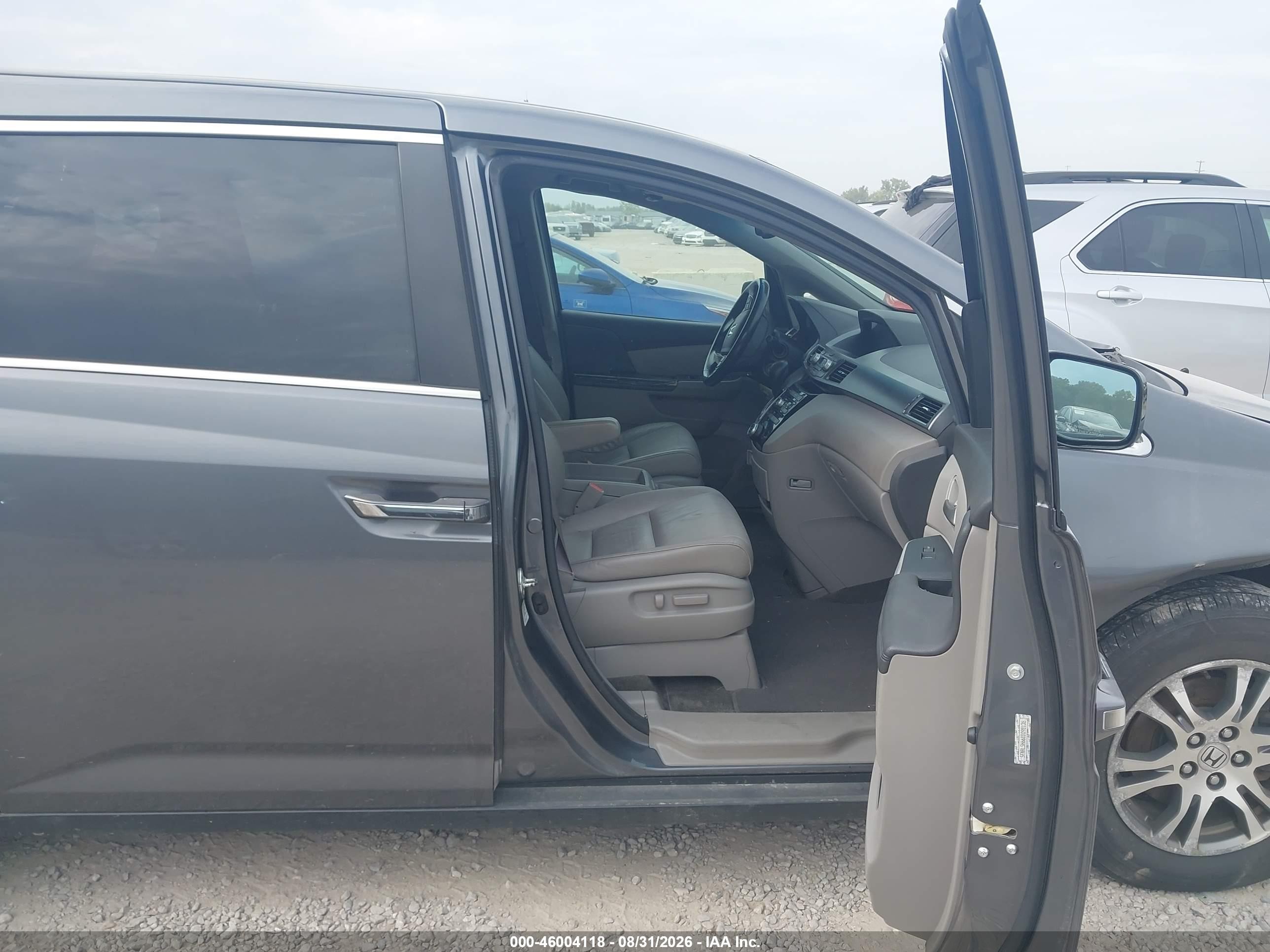 2011 Honda Odyssey Ex-l Gray vin: 5FNRL5H66BB098136