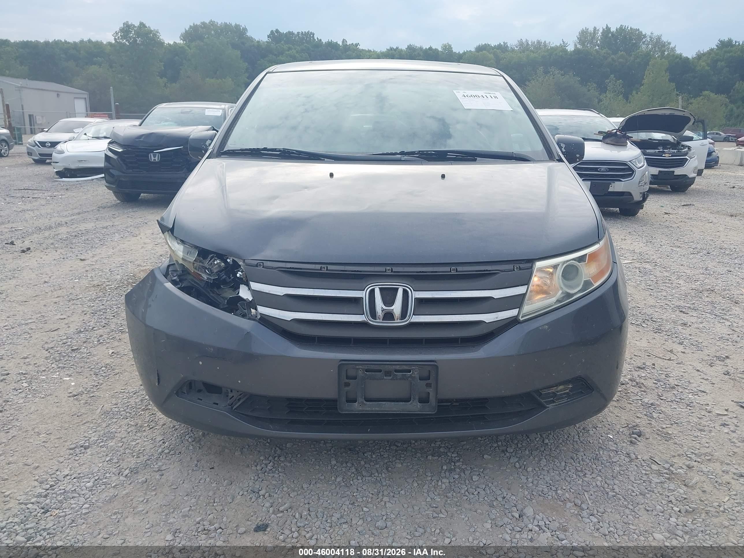 2011 Honda Odyssey Ex-l Gray vin: 5FNRL5H66BB098136