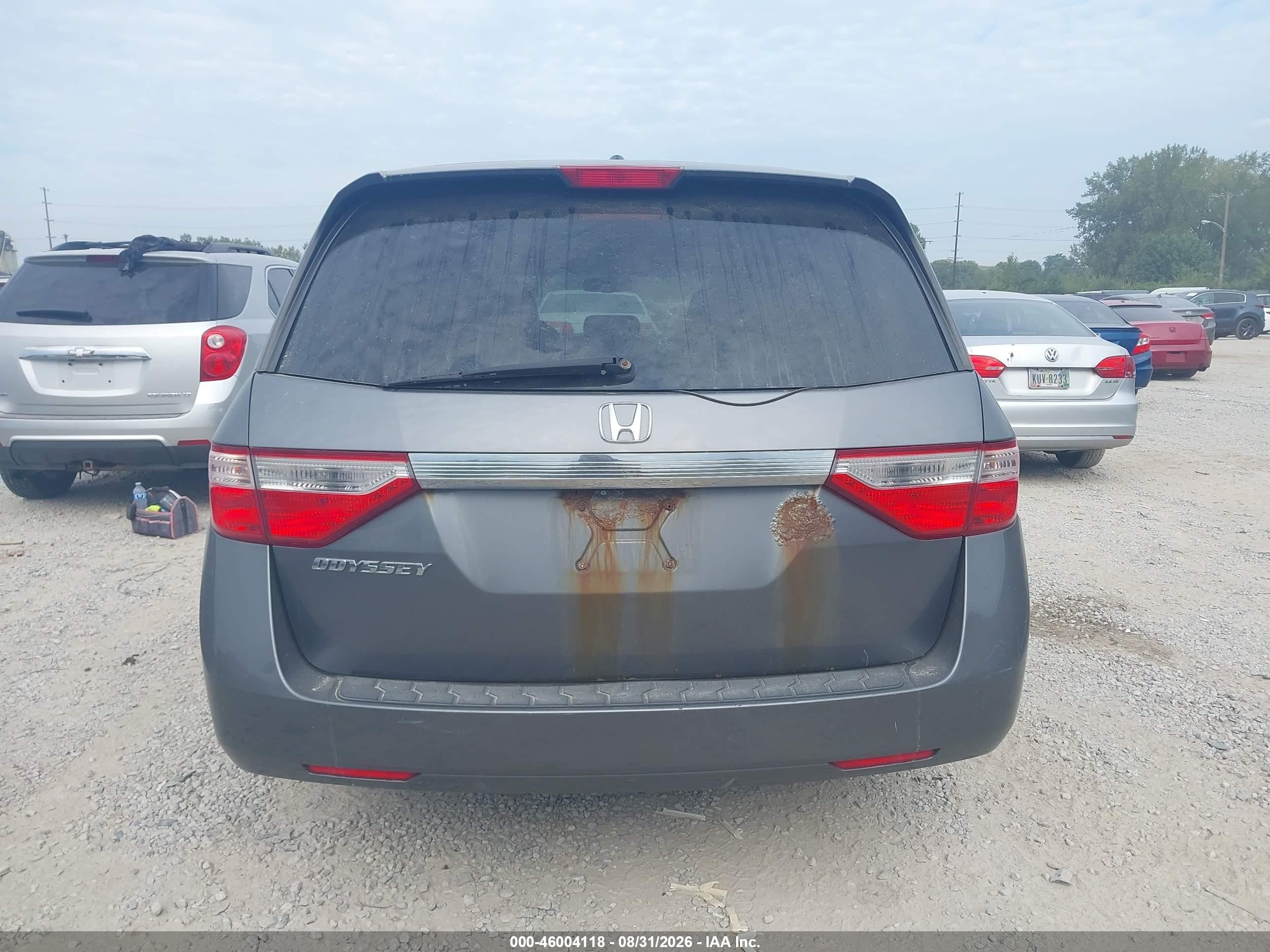 2011 Honda Odyssey Ex-l Gray vin: 5FNRL5H66BB098136