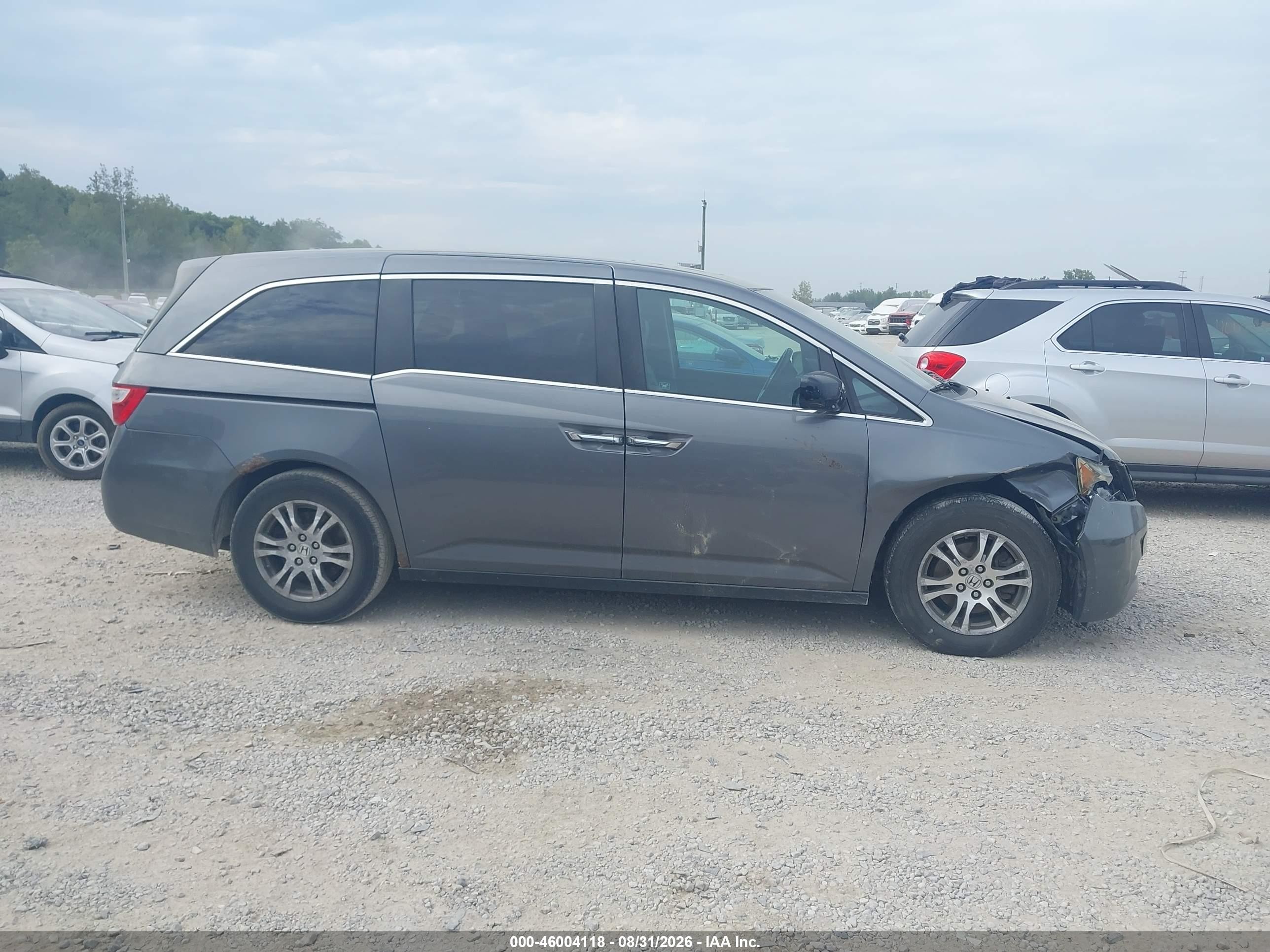 2011 Honda Odyssey Ex-l Gray vin: 5FNRL5H66BB098136