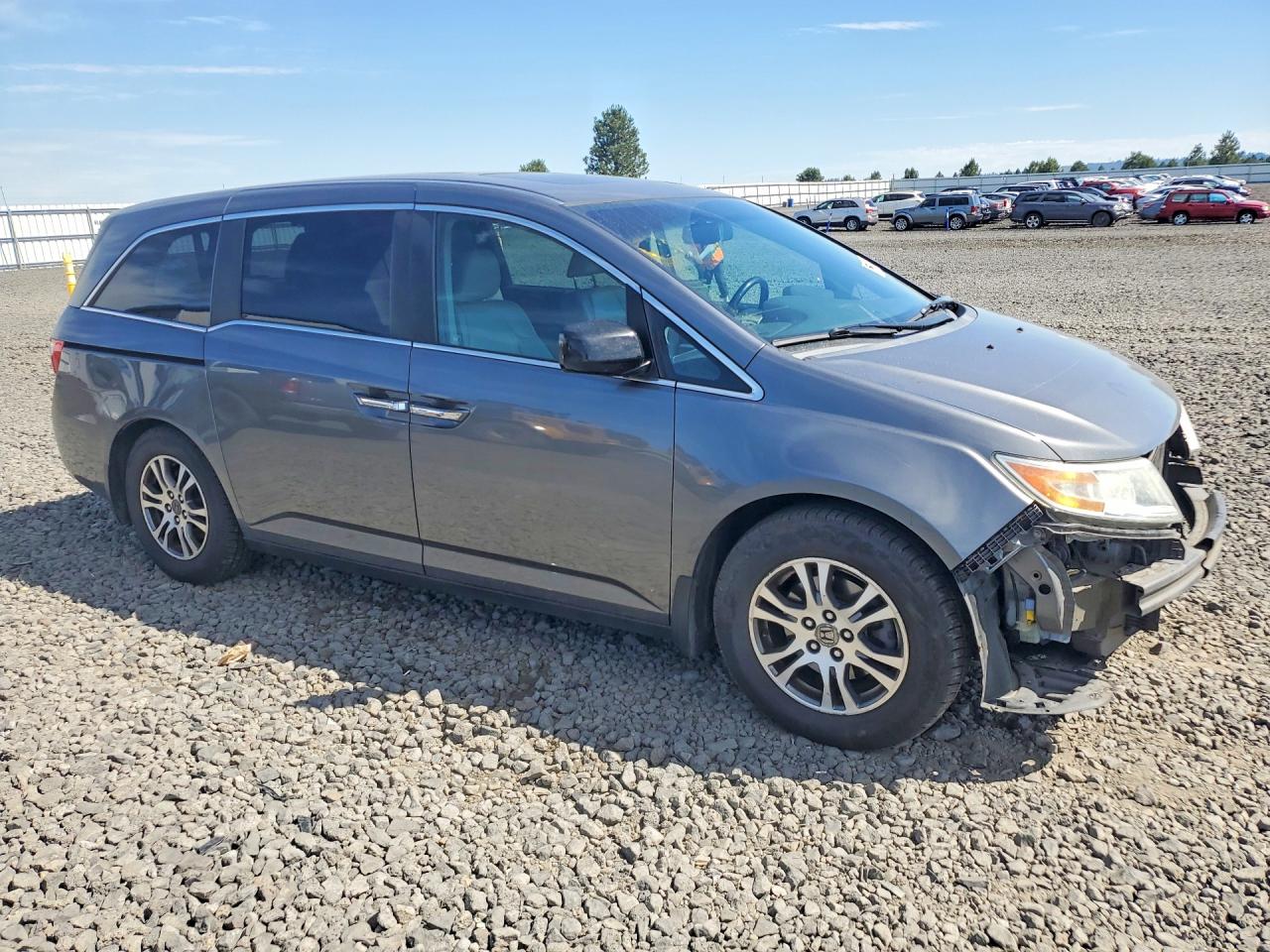 2011 Honda Odyssey Exl Charcoal vin: 5FNRL5H66BB100029