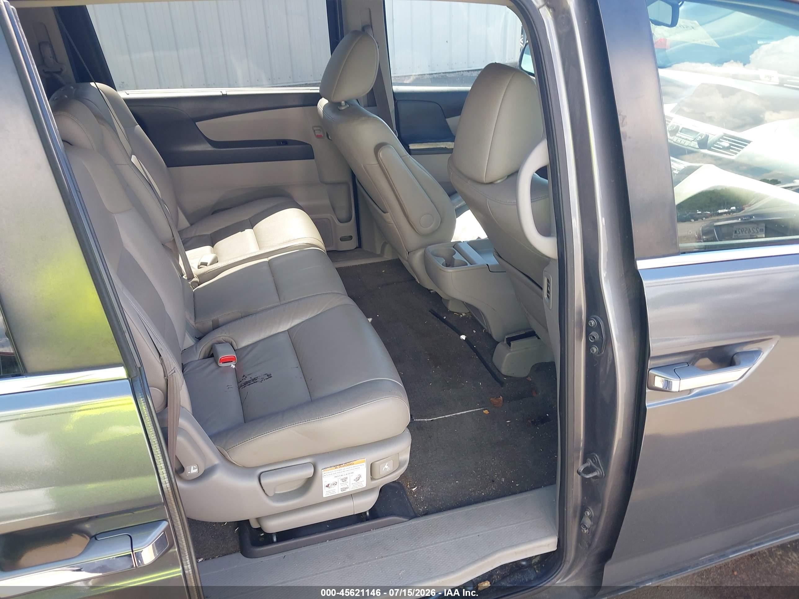 2012 Honda Odyssey Ex-l Gray vin: 5FNRL5H66CB002510