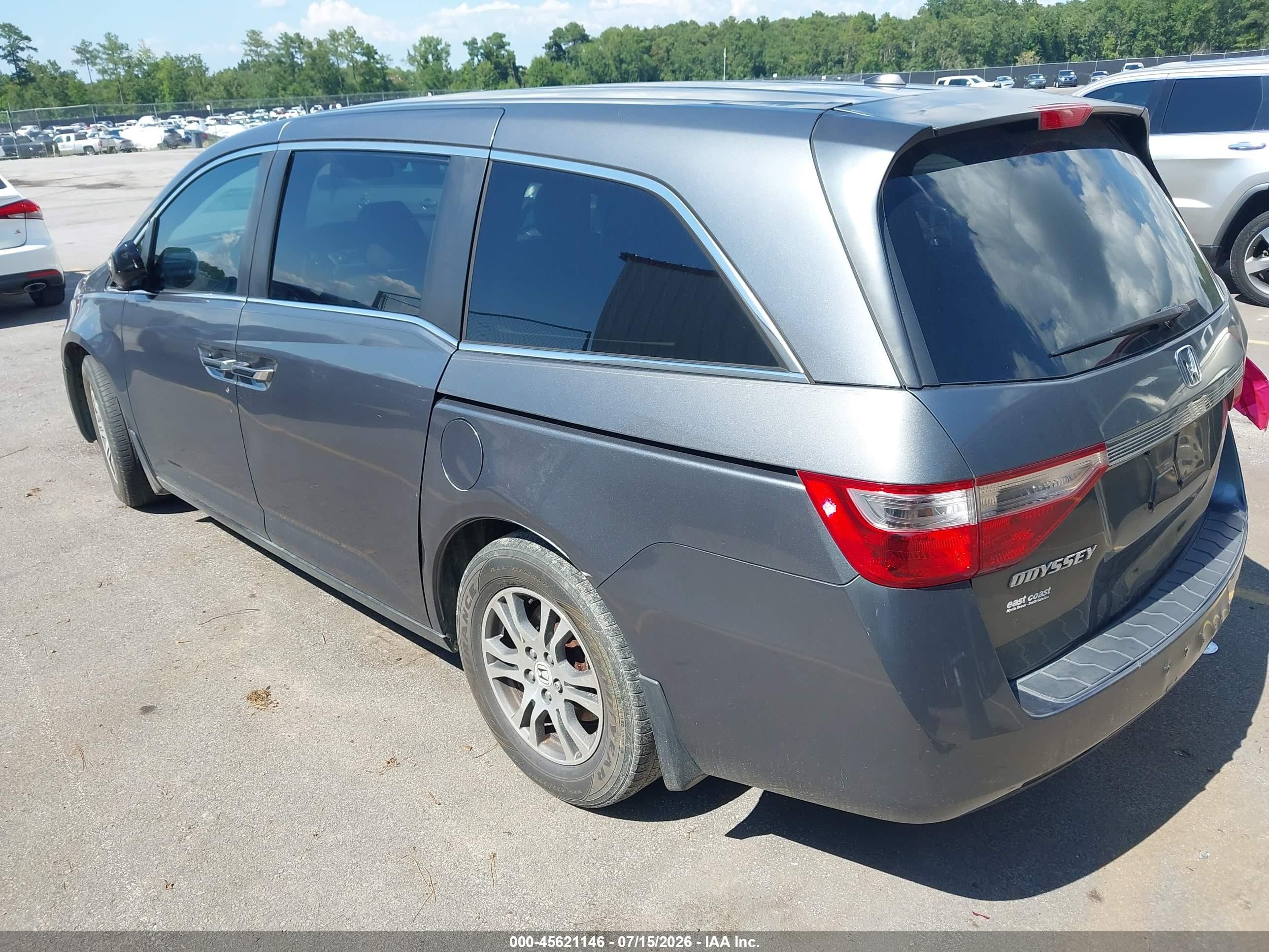 2012 Honda Odyssey Ex-l Gray vin: 5FNRL5H66CB002510