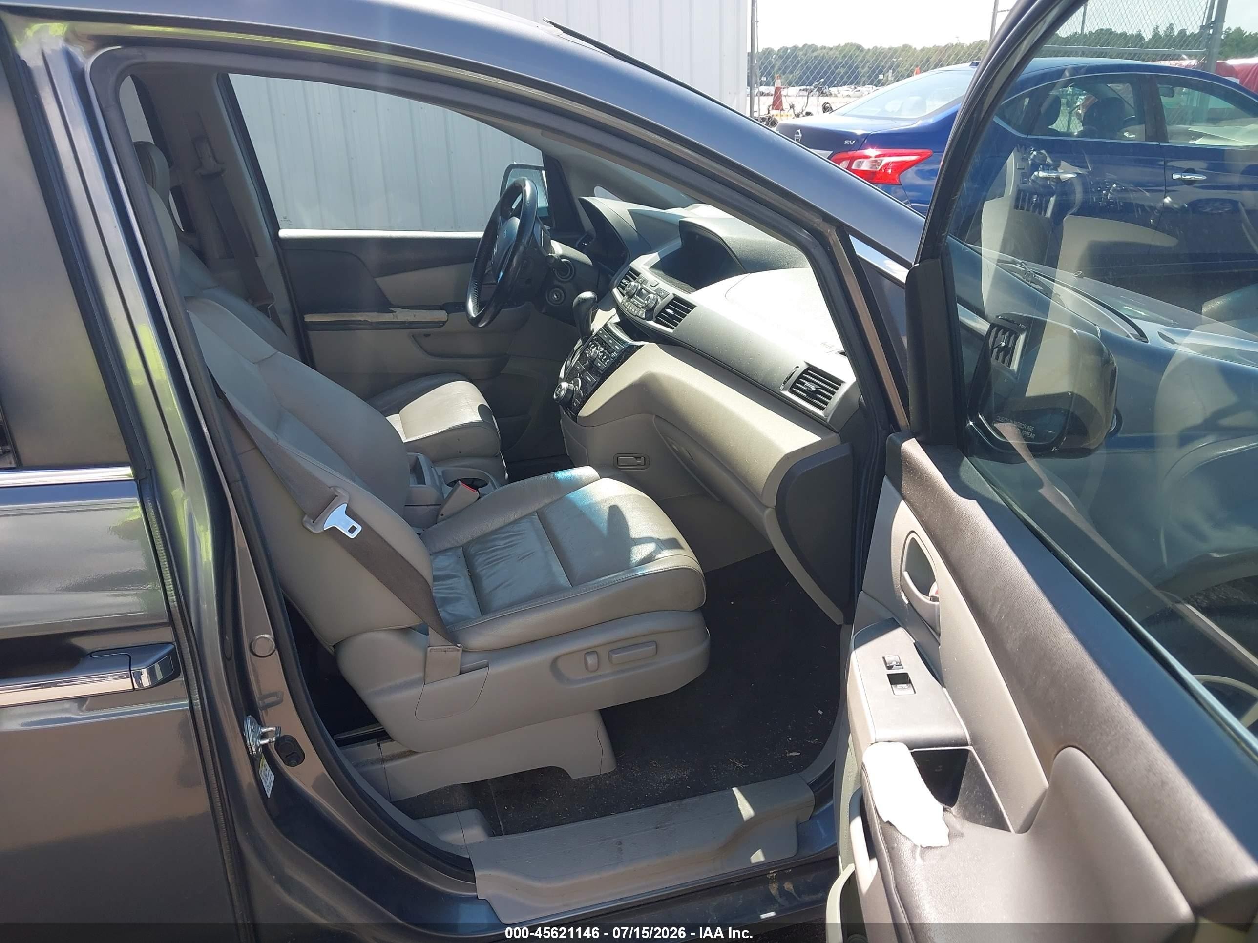 2012 Honda Odyssey Ex-l Gray vin: 5FNRL5H66CB002510