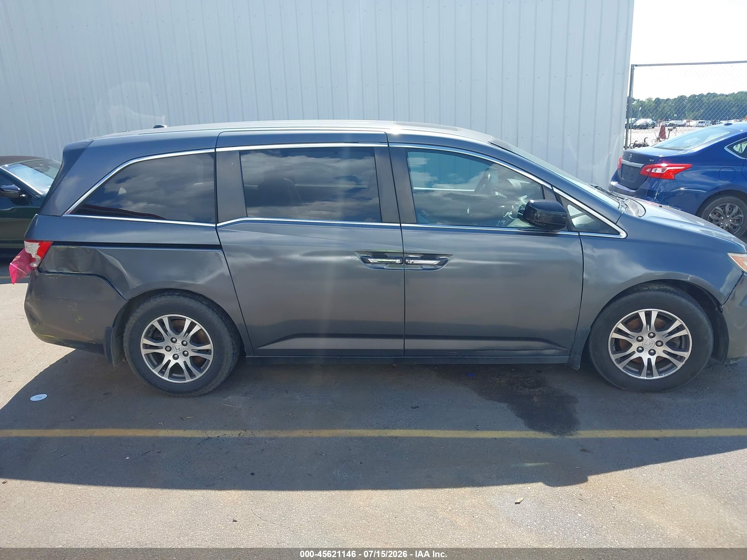2012 Honda Odyssey Ex-l Gray vin: 5FNRL5H66CB002510