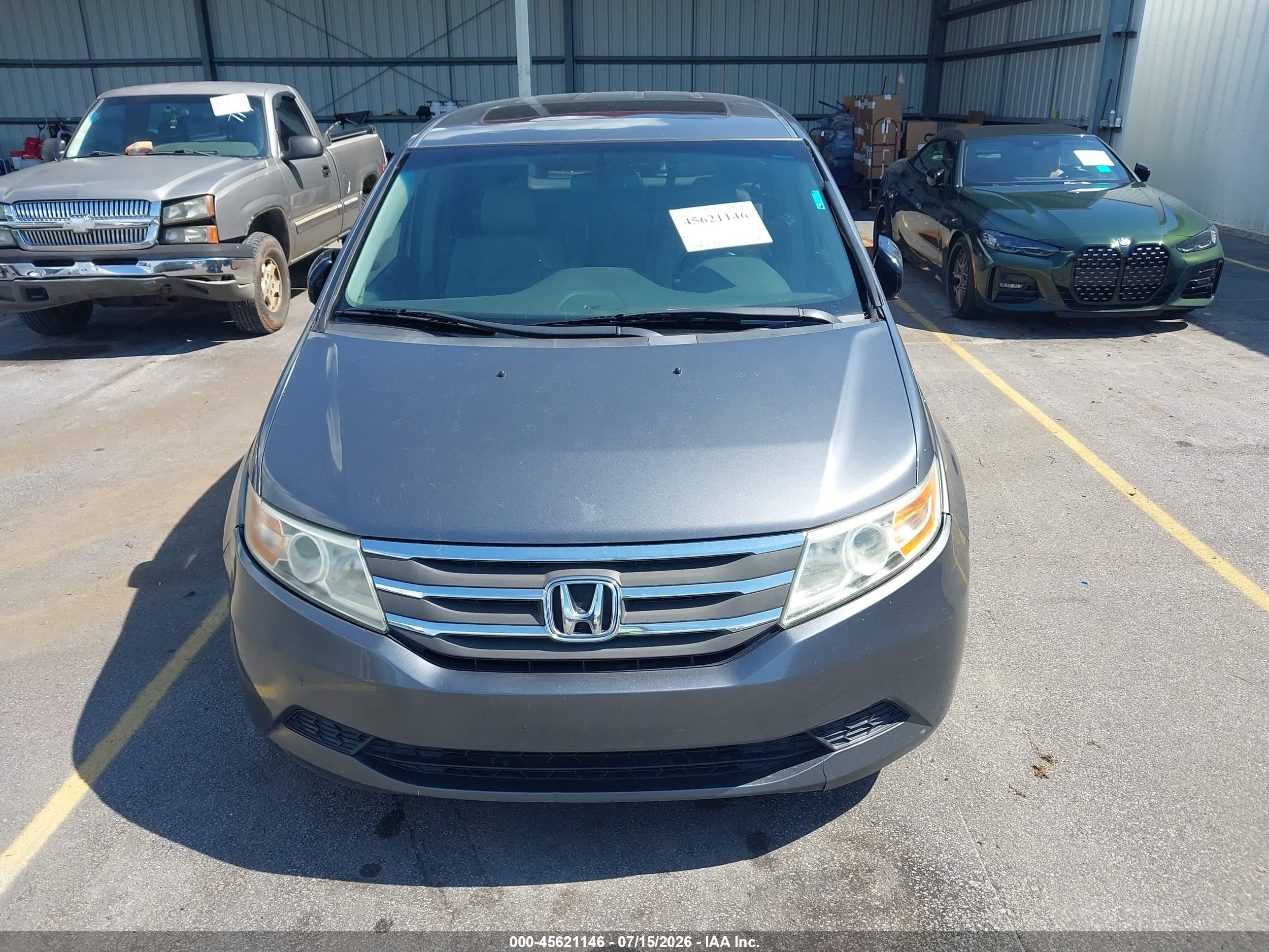 2012 Honda Odyssey Ex-l Gray vin: 5FNRL5H66CB002510