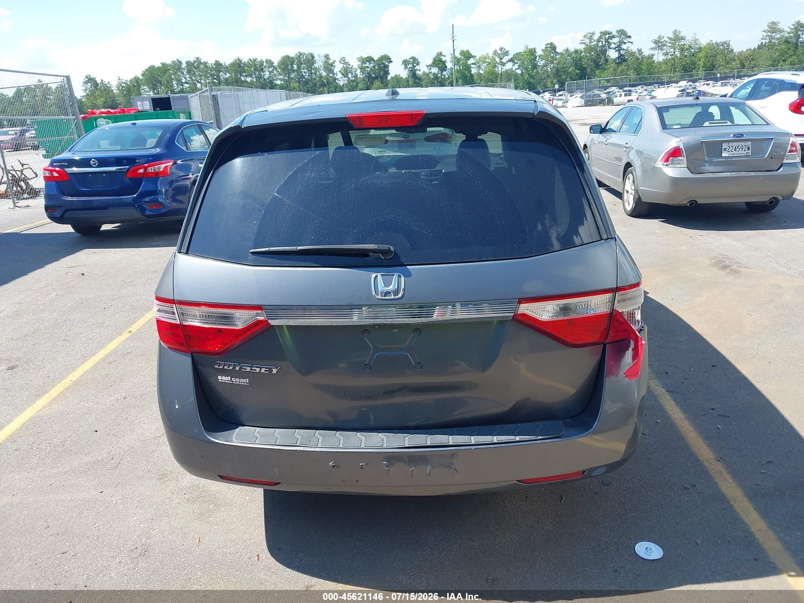 2012 Honda Odyssey Ex-l Gray vin: 5FNRL5H66CB002510