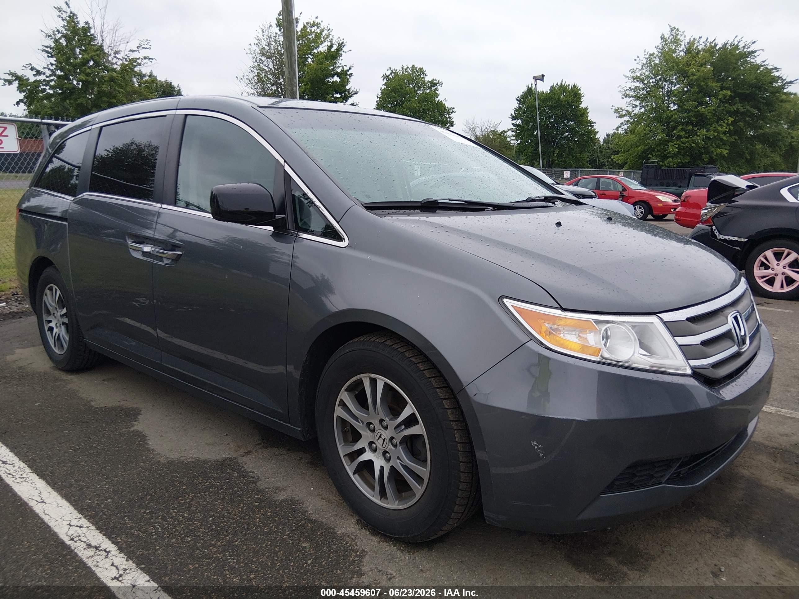 2012 Honda Odyssey Ex-l Gray vin: 5FNRL5H66CB024751