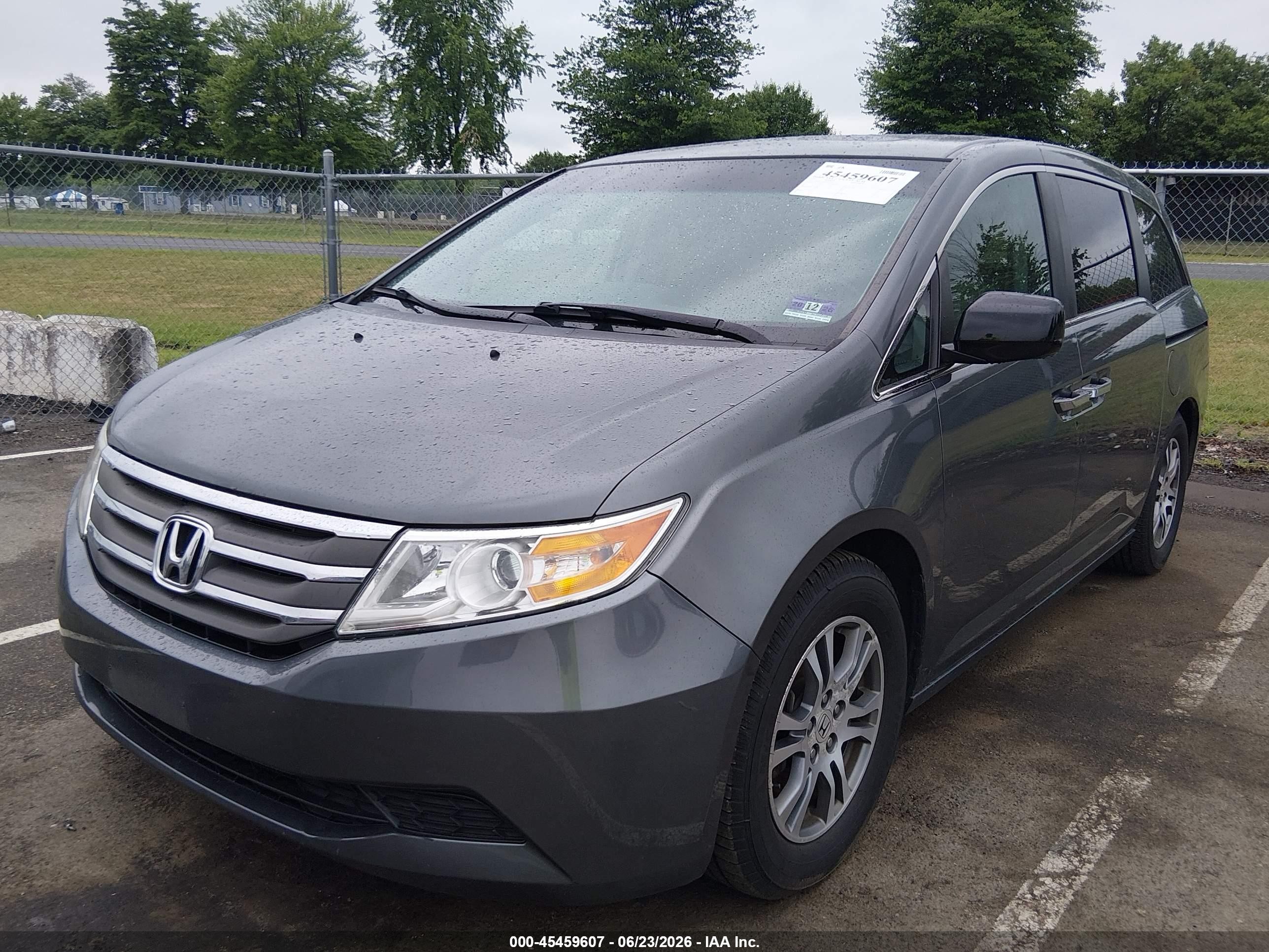 2012 Honda Odyssey Ex-l Gray vin: 5FNRL5H66CB024751