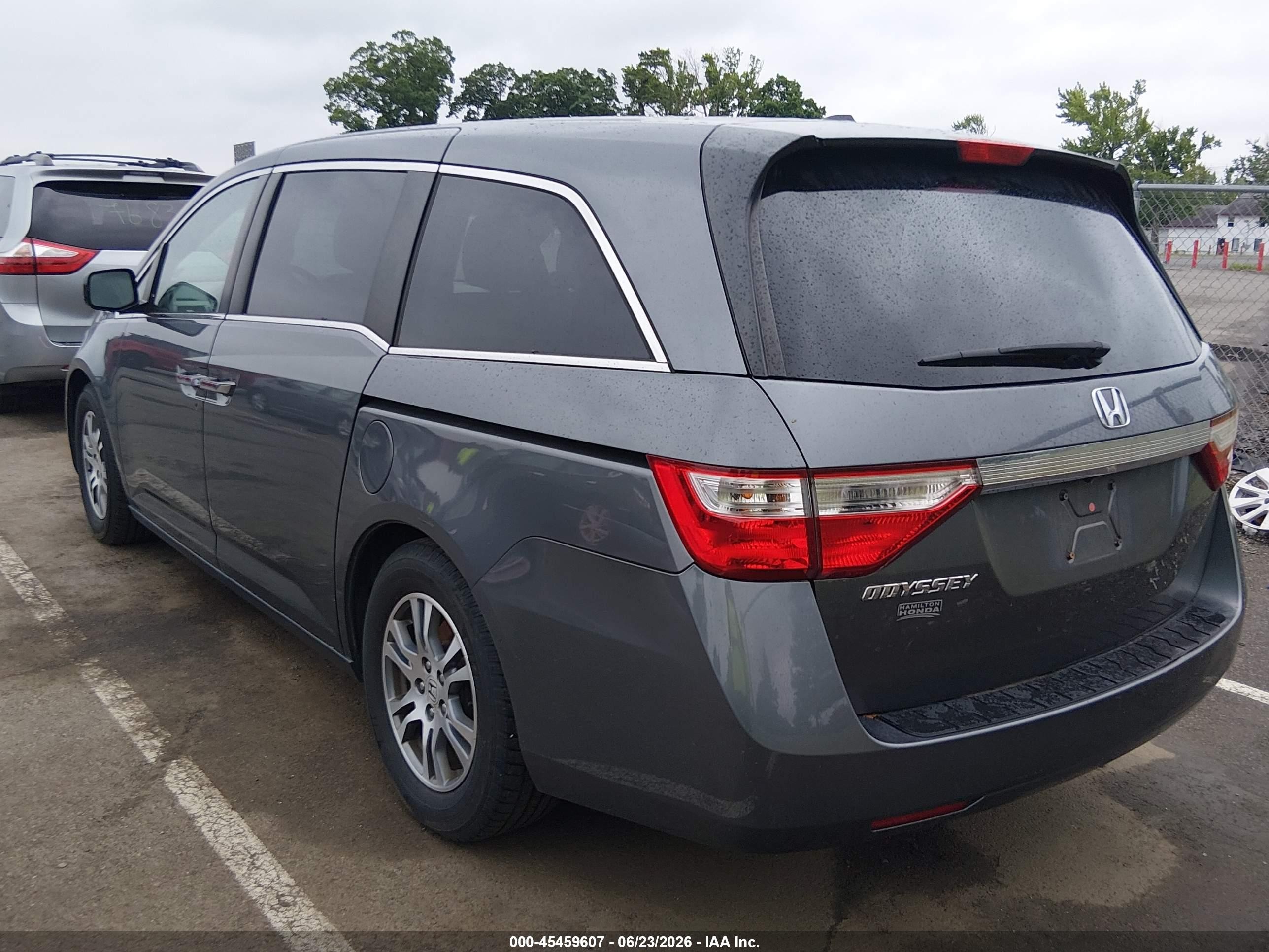 2012 Honda Odyssey Ex-l Gray vin: 5FNRL5H66CB024751