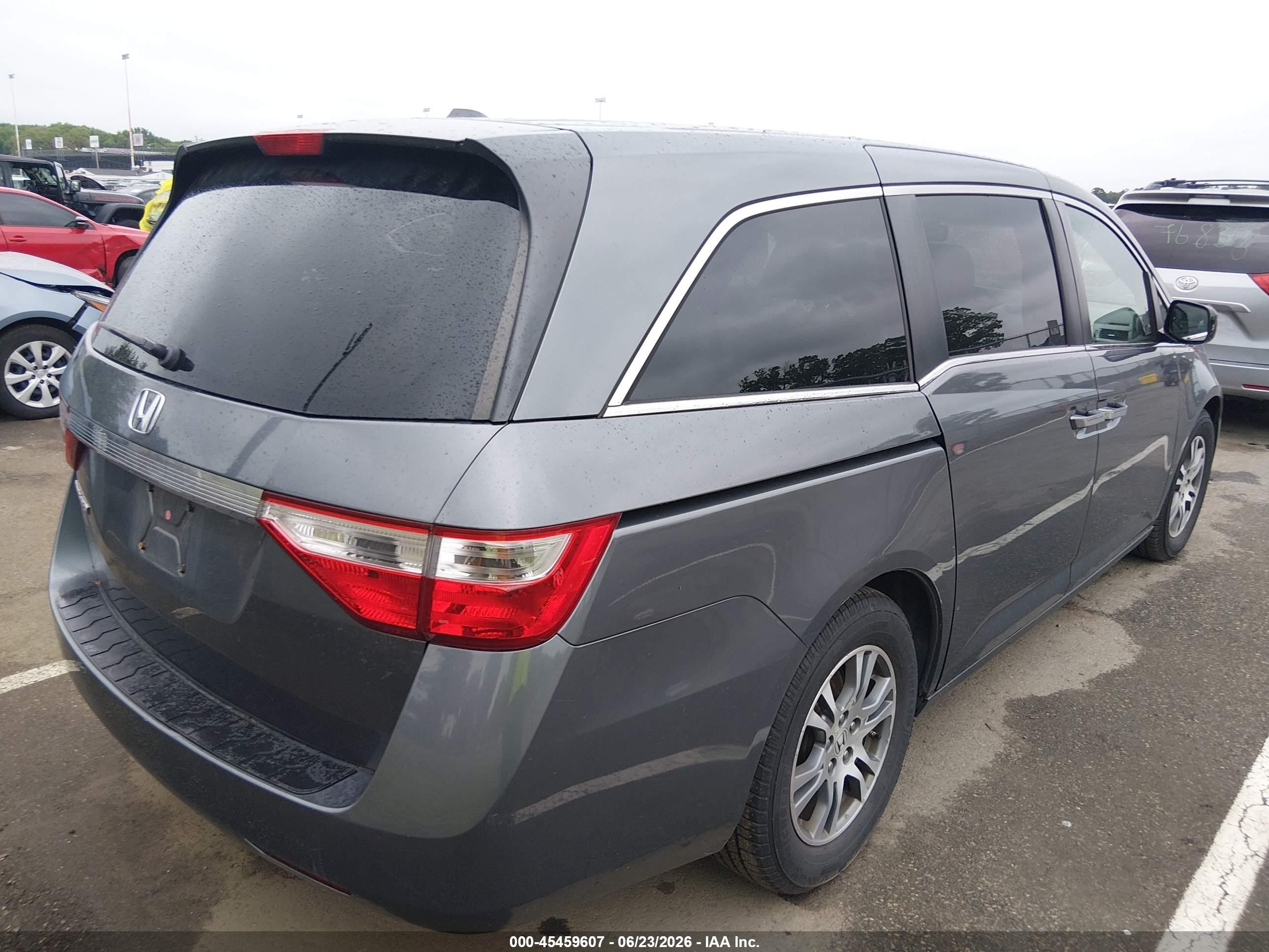 2012 Honda Odyssey Ex-l Gray vin: 5FNRL5H66CB024751
