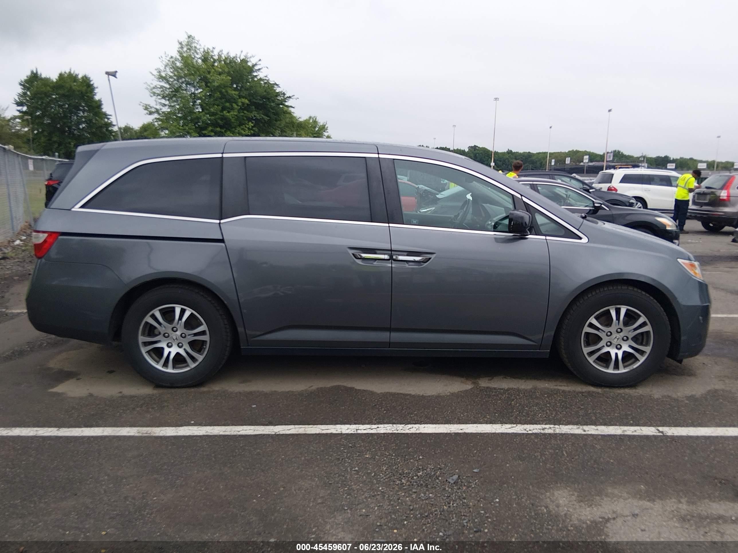 2012 Honda Odyssey Ex-l Gray vin: 5FNRL5H66CB024751