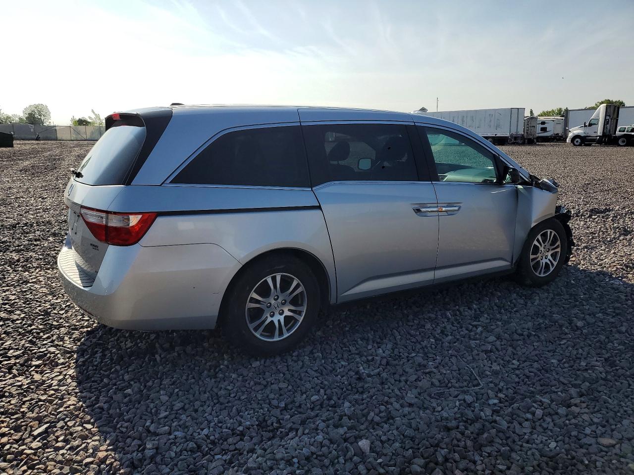 2012 Honda Odyssey Exl Silver vin: 5FNRL5H66CB041940