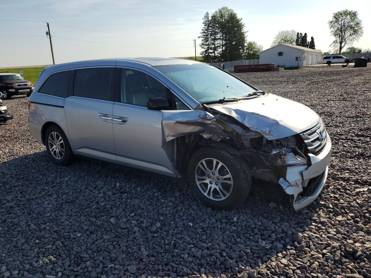 2012 Honda Odyssey Exl Silver vin: 5FNRL5H66CB041940