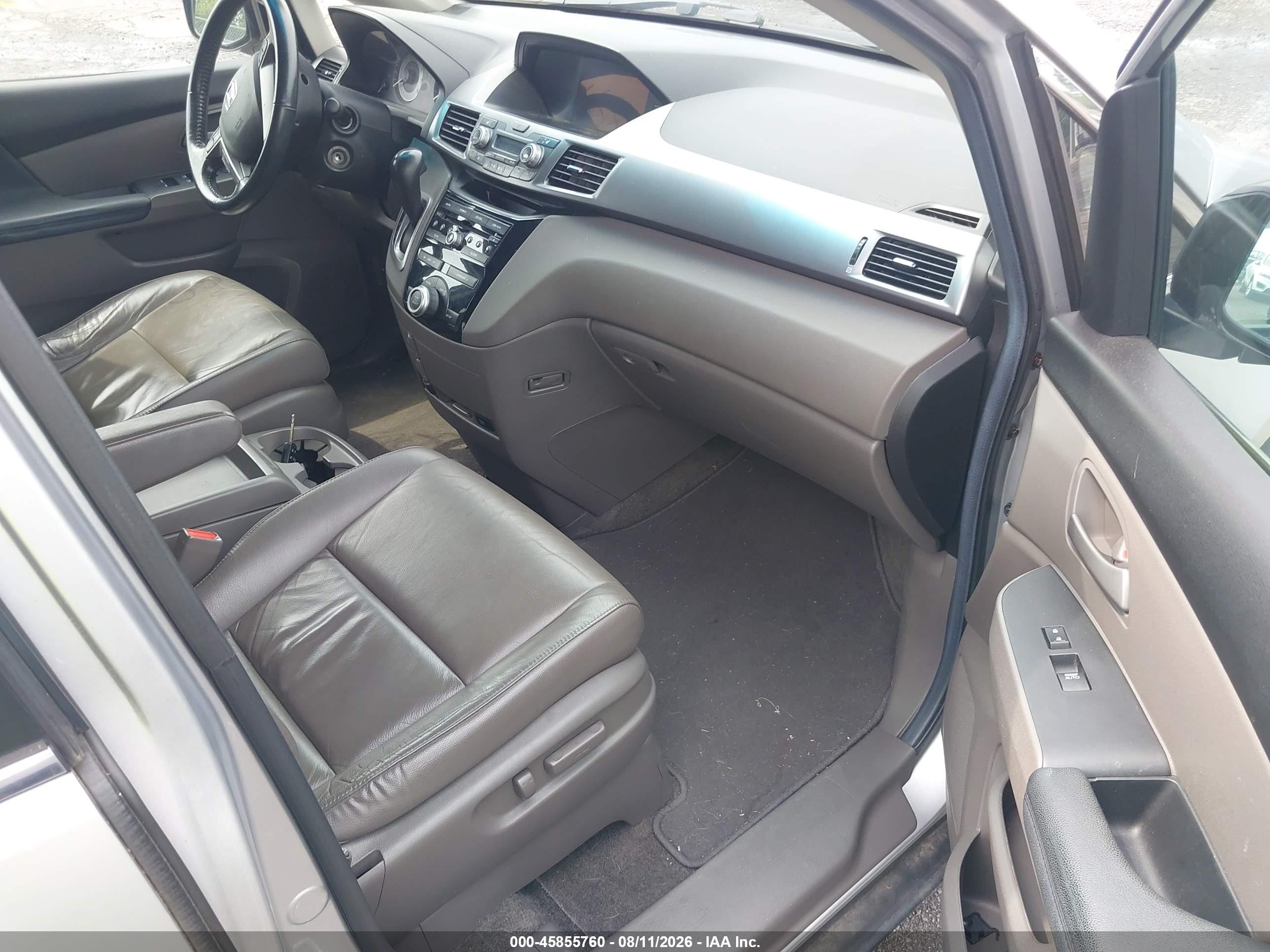 2012 Honda Odyssey Ex-l Silver vin: 5FNRL5H66CB042926
