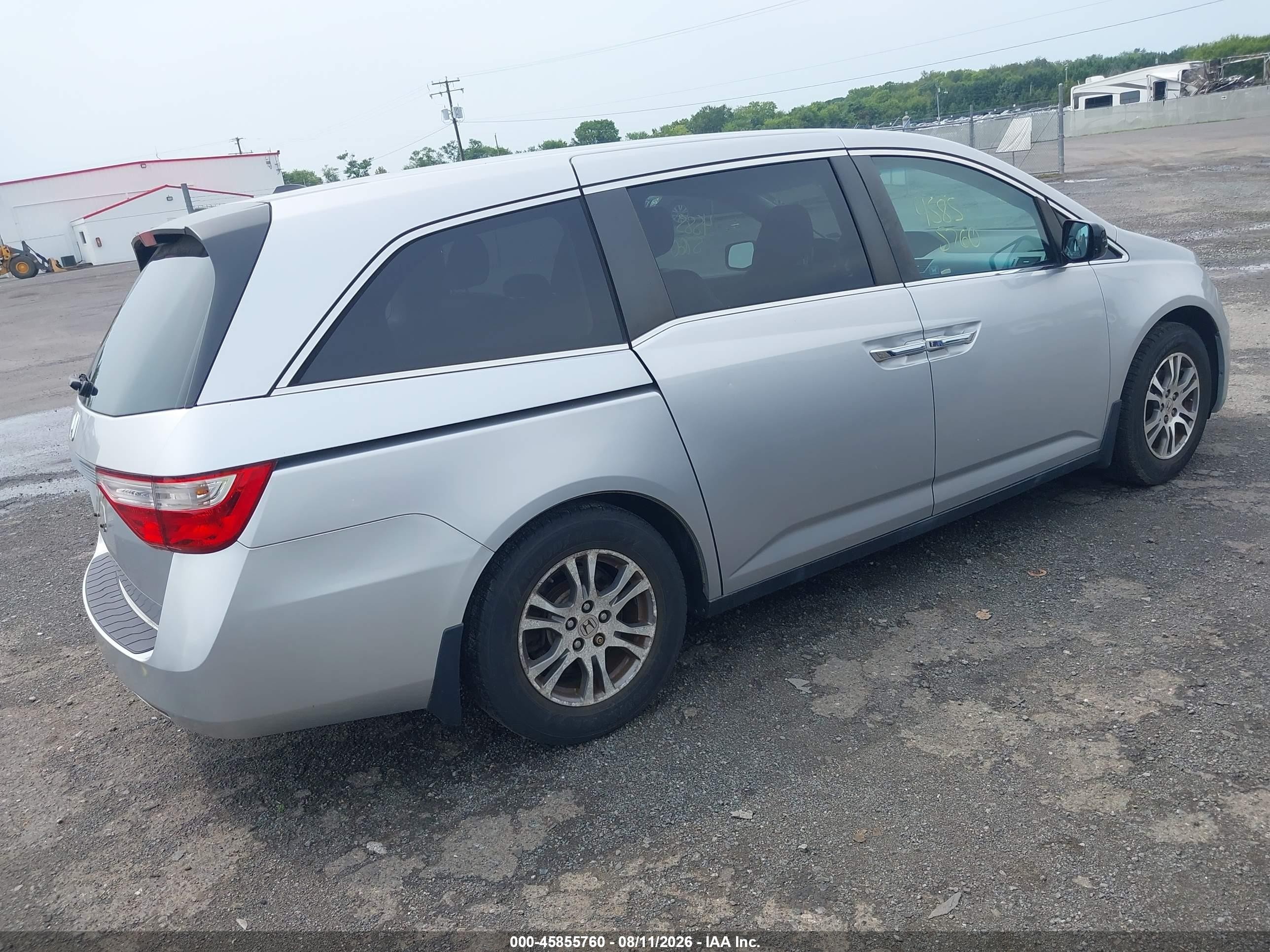 2012 Honda Odyssey Ex-l Silver vin: 5FNRL5H66CB042926