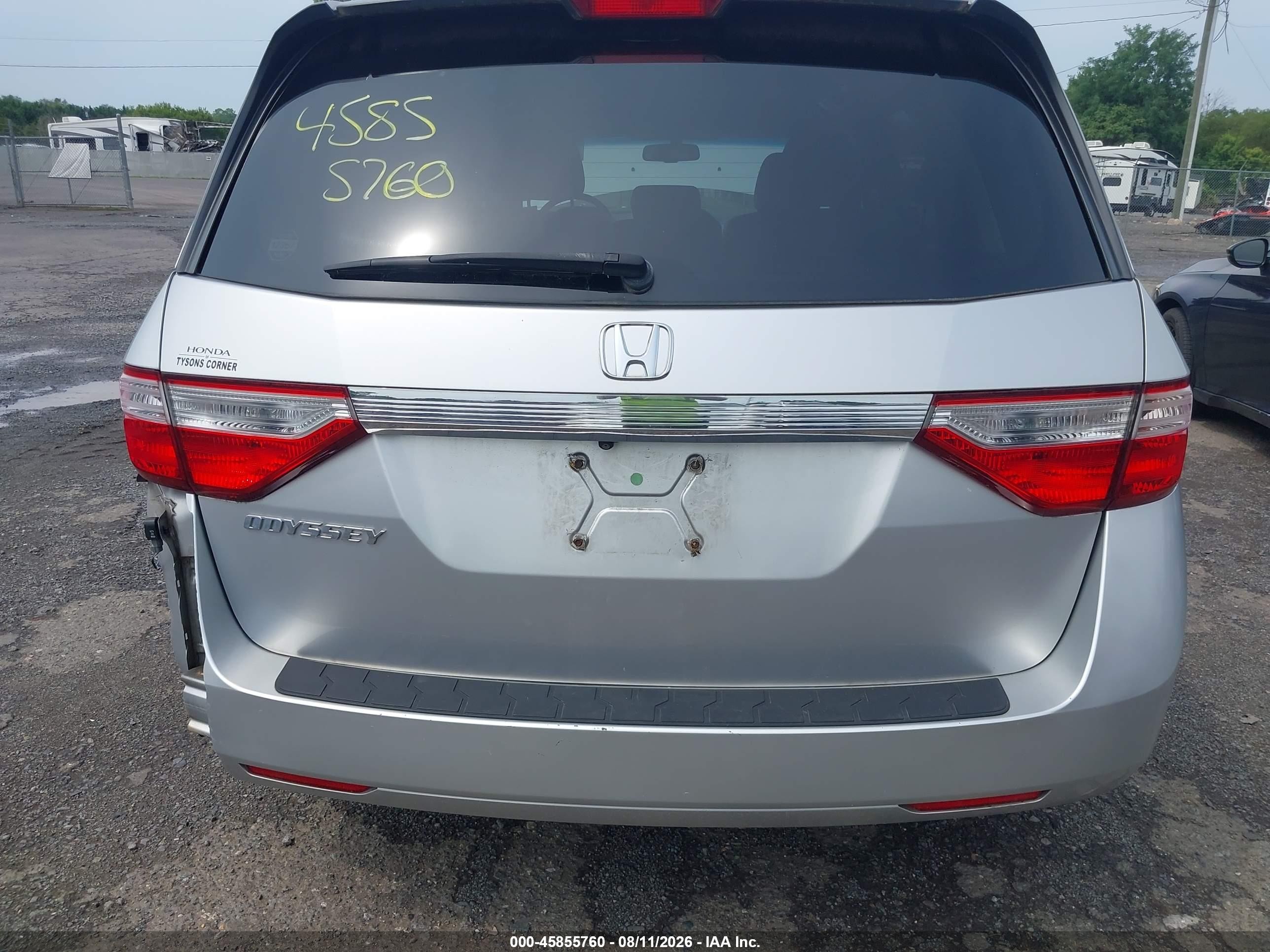 2012 Honda Odyssey Ex-l Silver vin: 5FNRL5H66CB042926