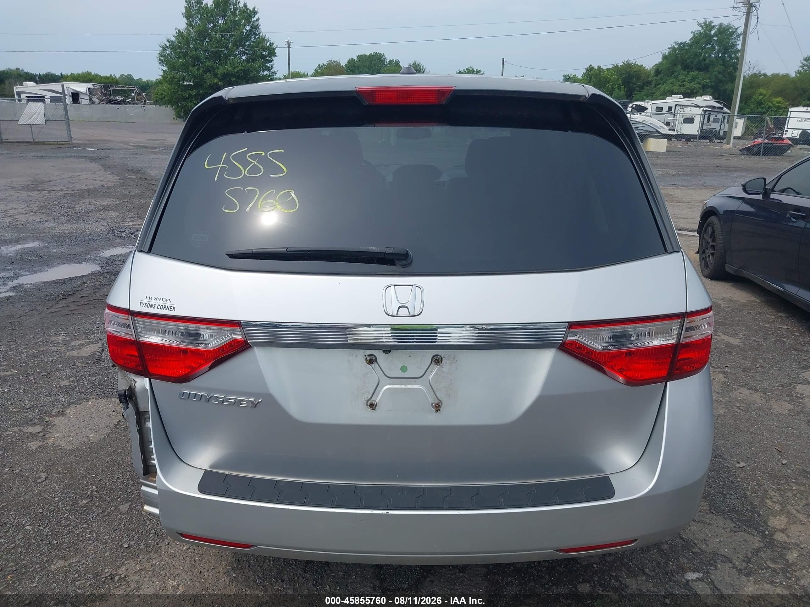 2012 Honda Odyssey Ex-l Silver vin: 5FNRL5H66CB042926