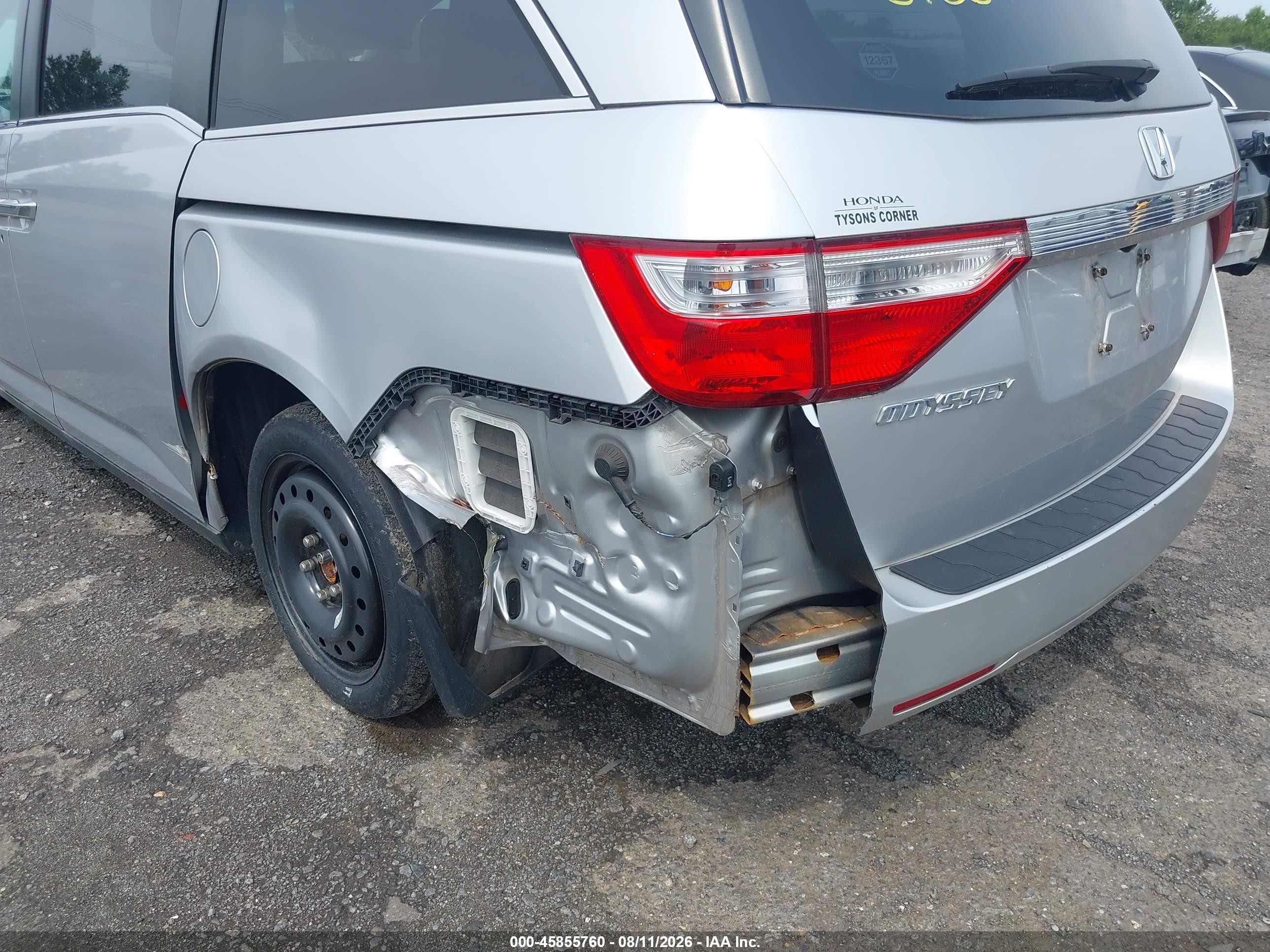 2012 Honda Odyssey Ex-l Silver vin: 5FNRL5H66CB042926