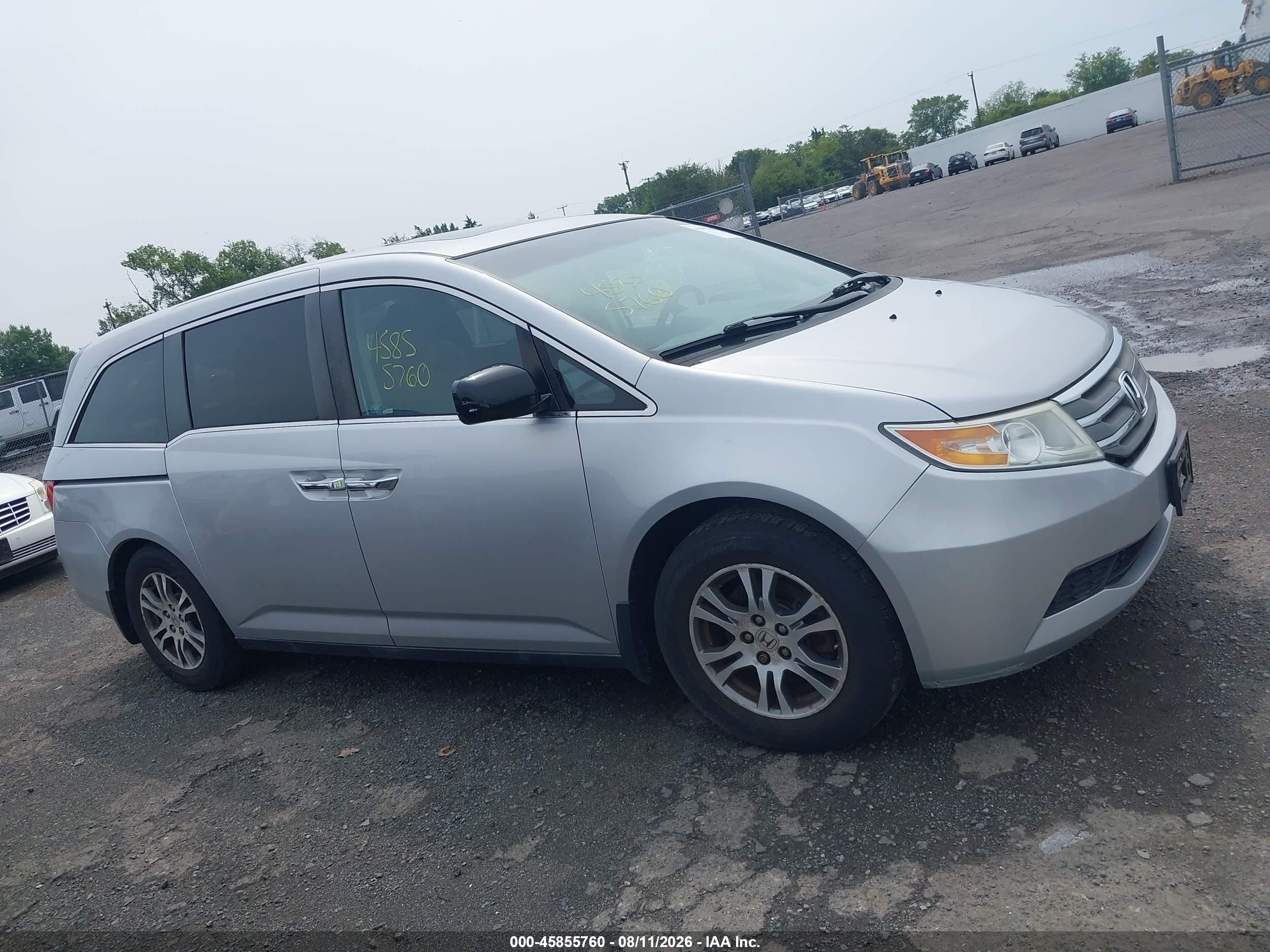 2012 Honda Odyssey Ex-l Silver vin: 5FNRL5H66CB042926