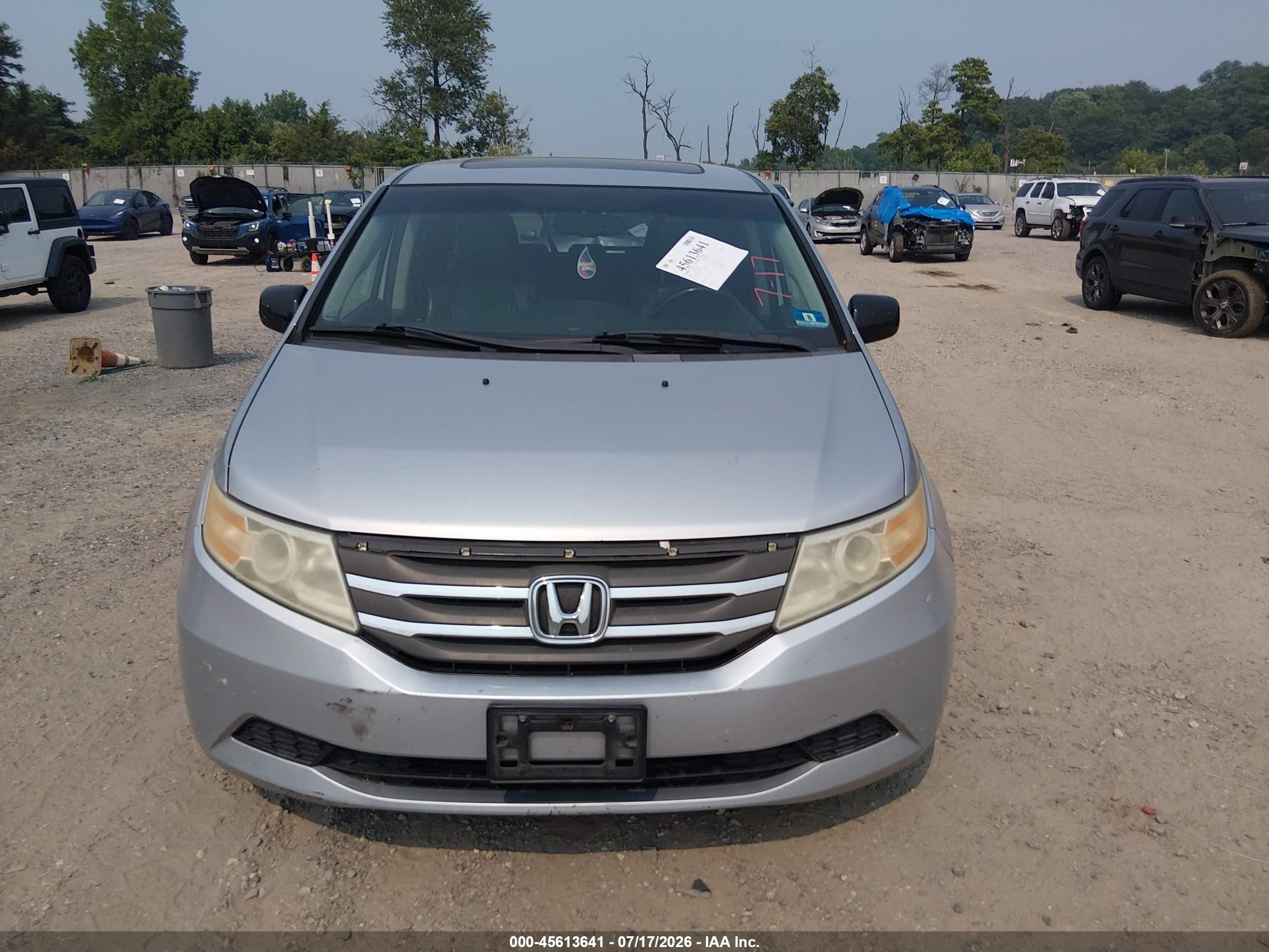 2012 Honda Odyssey Ex-l Silver vin: 5FNRL5H66CB043039