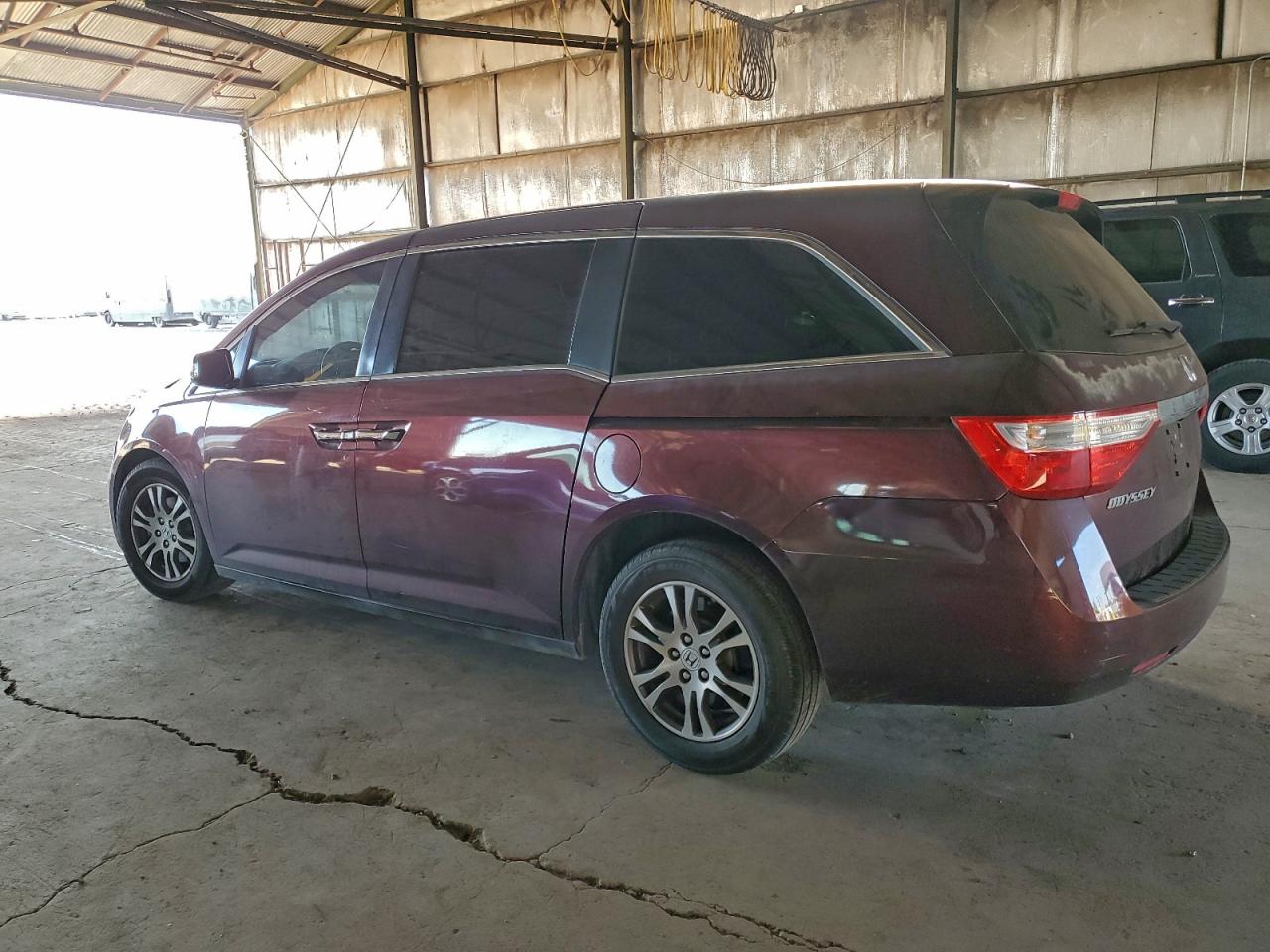 2012 Honda Odyssey Exl Maroon vin: 5FNRL5H66CB044143