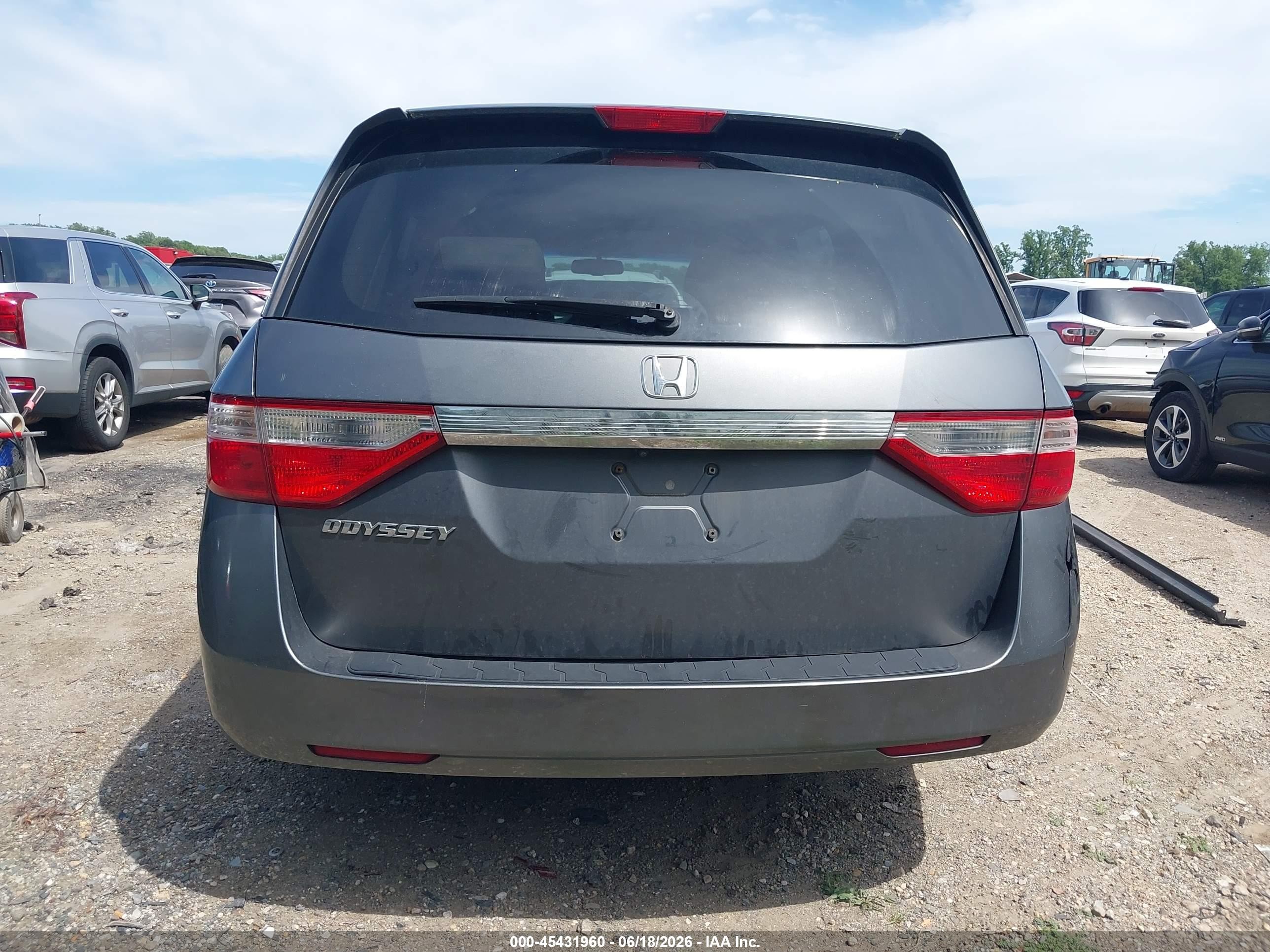 2012 Honda Odyssey Ex-l Gray vin: 5FNRL5H66CB050184