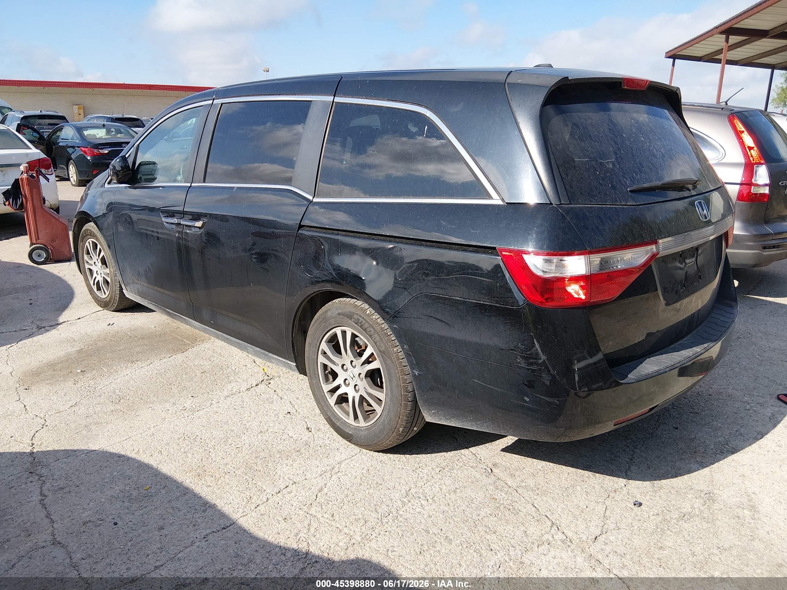 2012 Honda Odyssey Ex-l Black vin: 5FNRL5H66CB050797