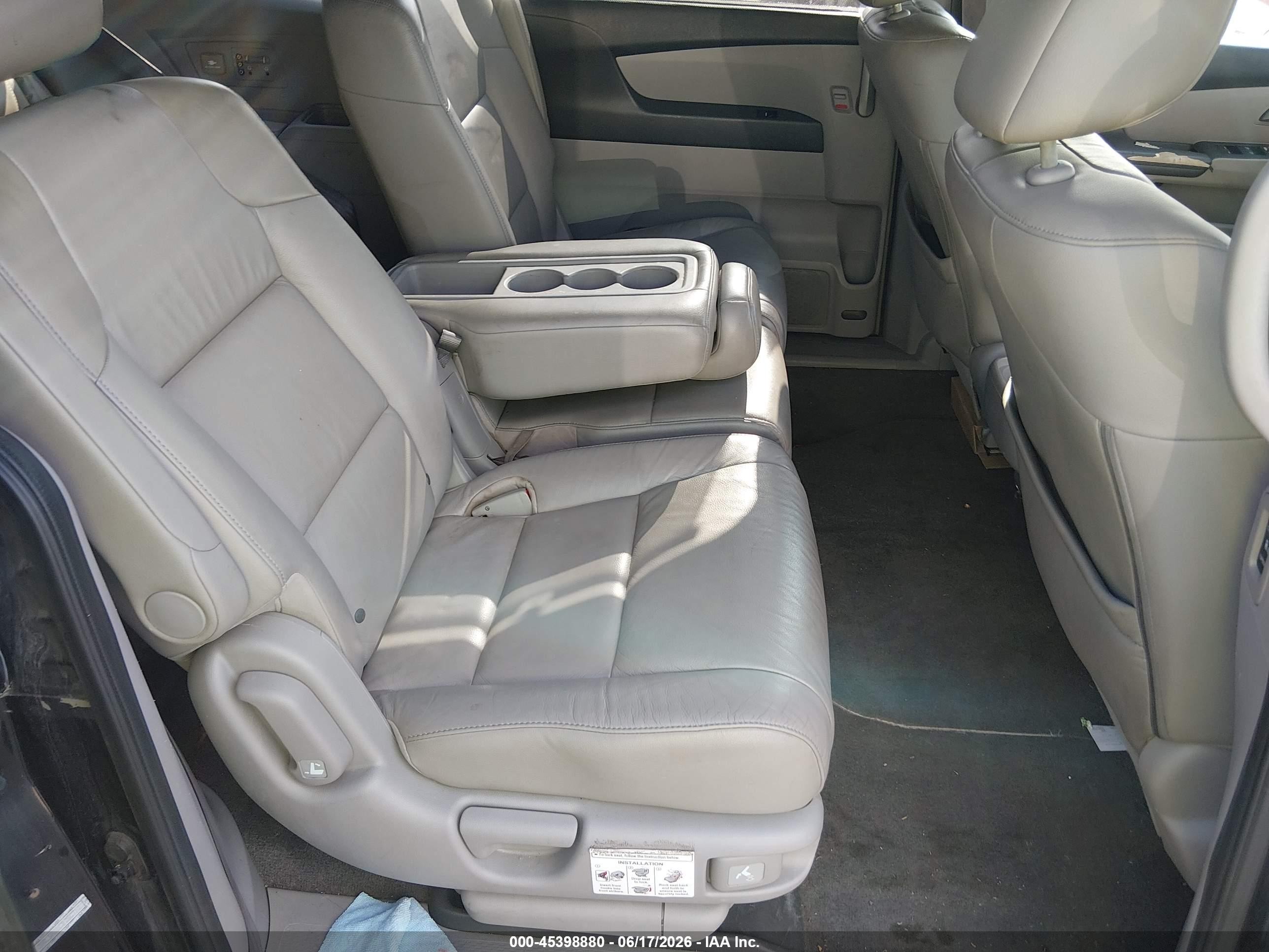 2012 Honda Odyssey Ex-l Black vin: 5FNRL5H66CB050797