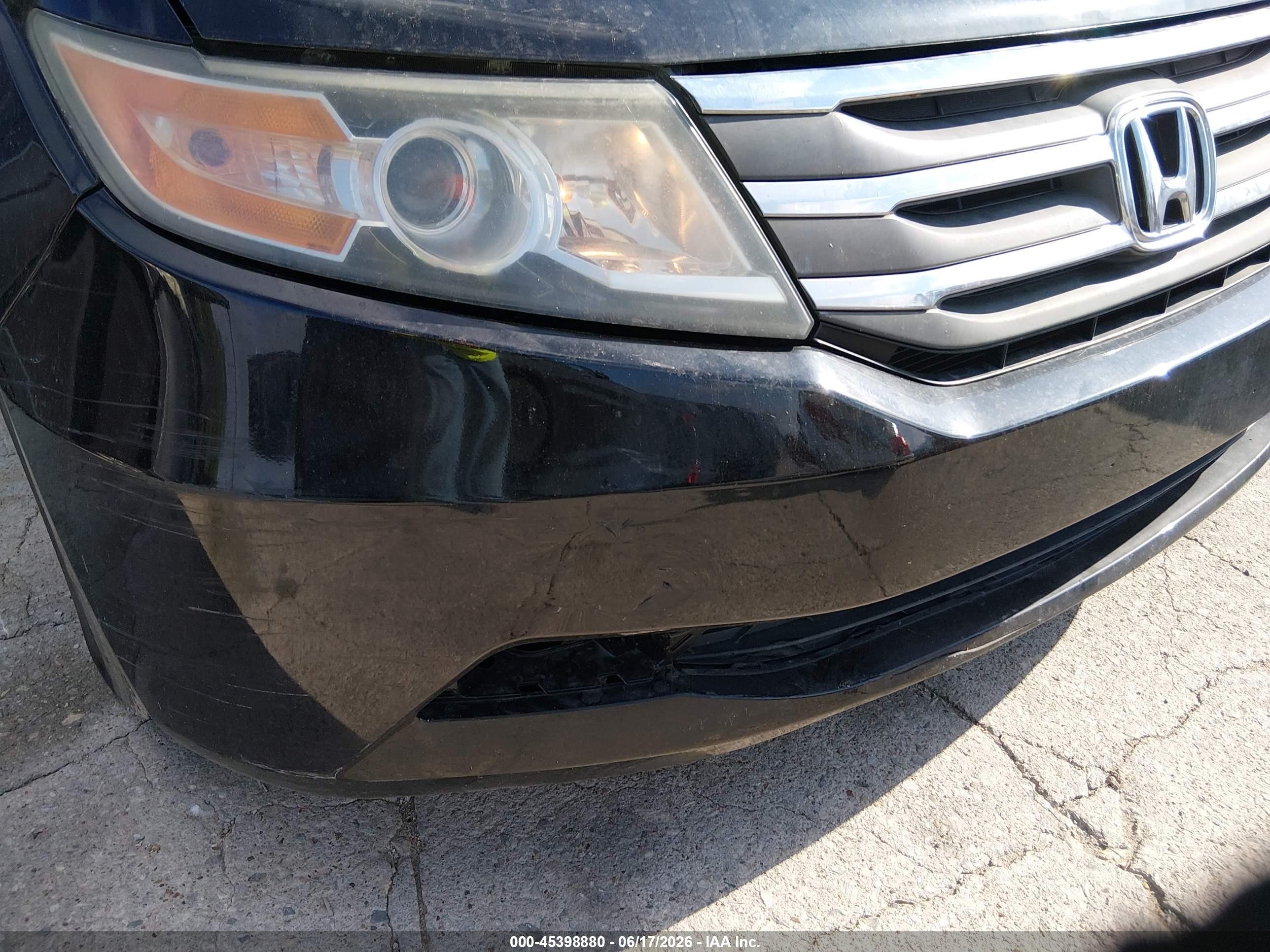 2012 Honda Odyssey Ex-l Black vin: 5FNRL5H66CB050797