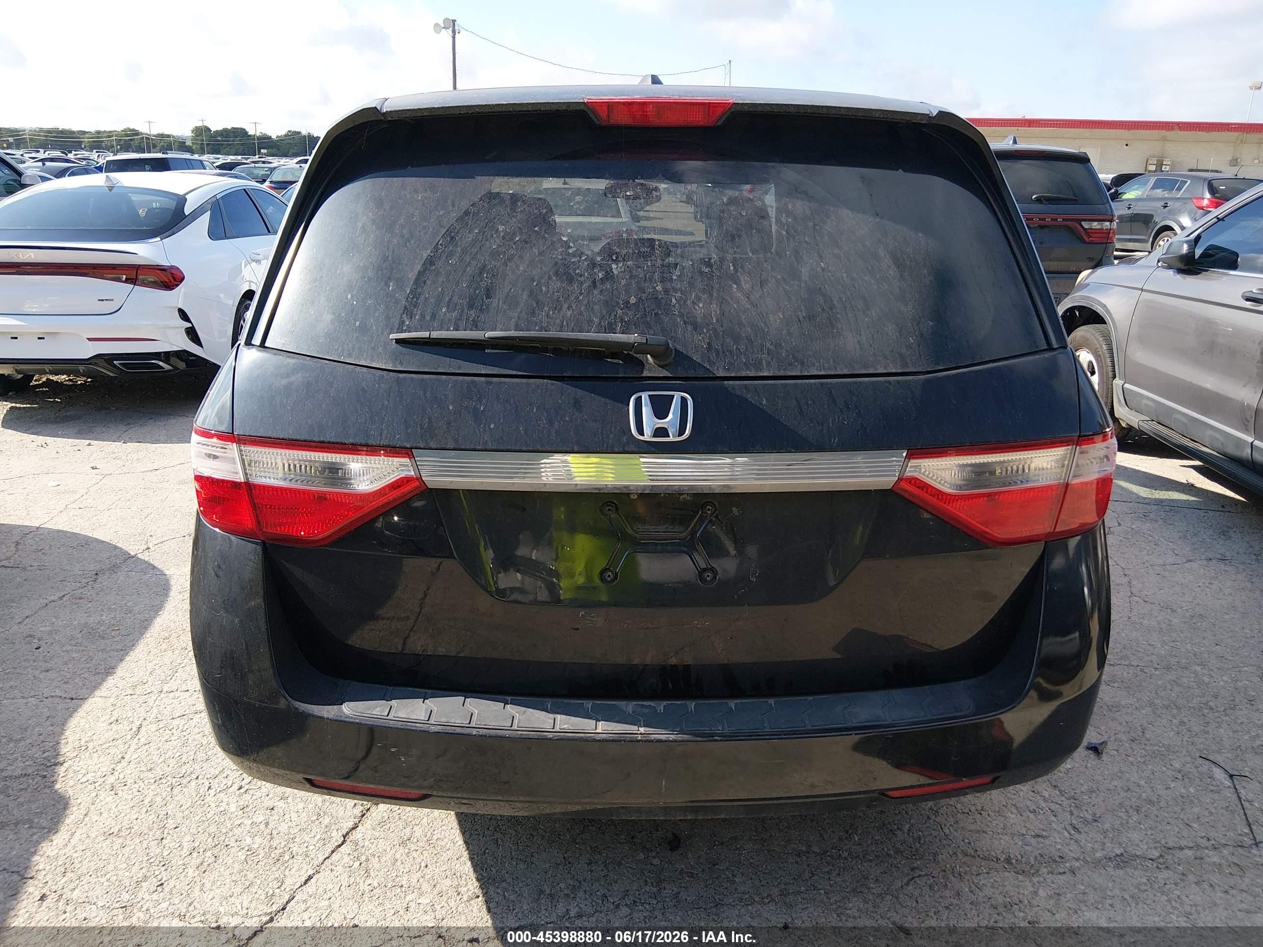 2012 Honda Odyssey Ex-l Black vin: 5FNRL5H66CB050797