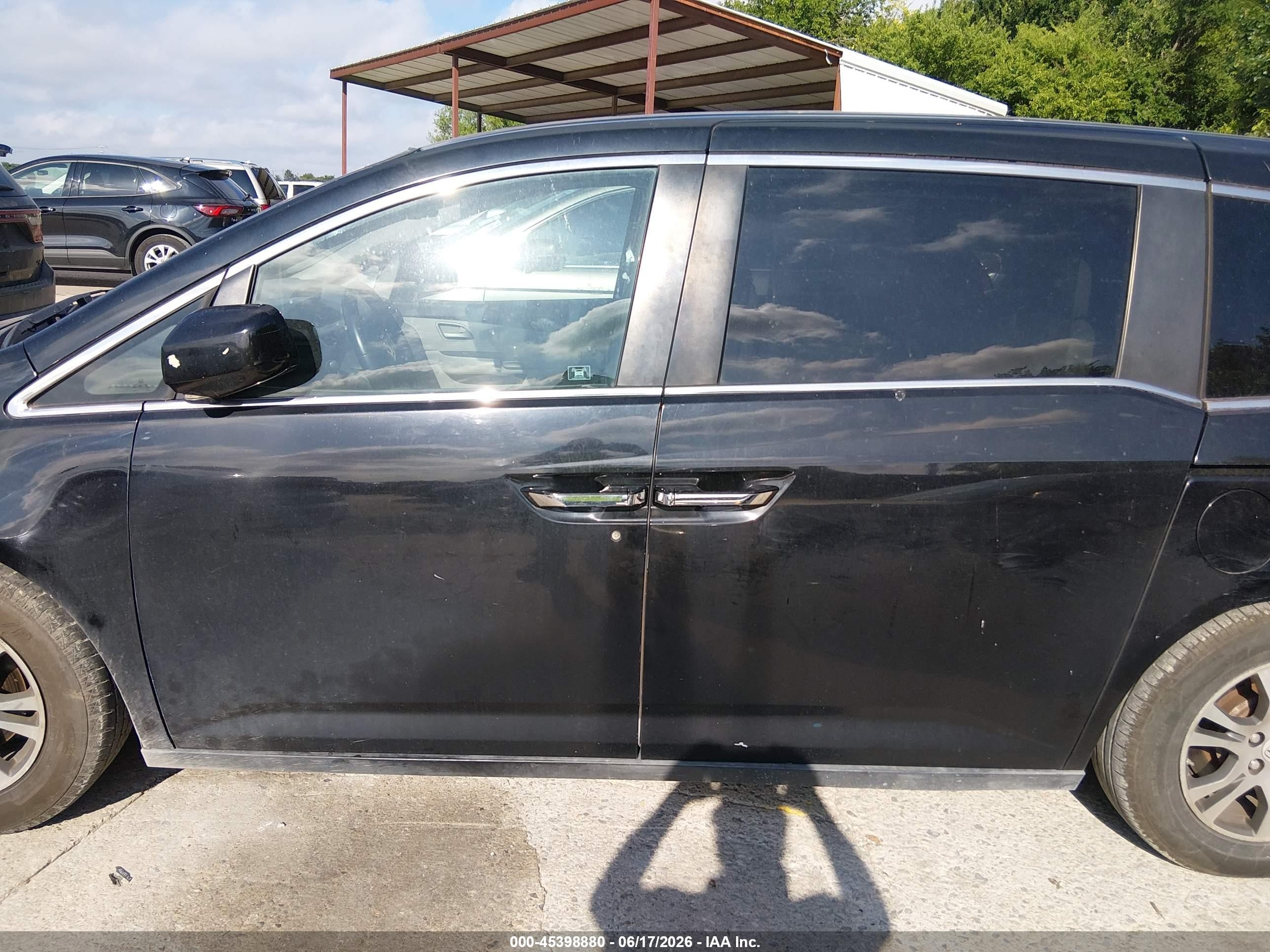 2012 Honda Odyssey Ex-l Black vin: 5FNRL5H66CB050797
