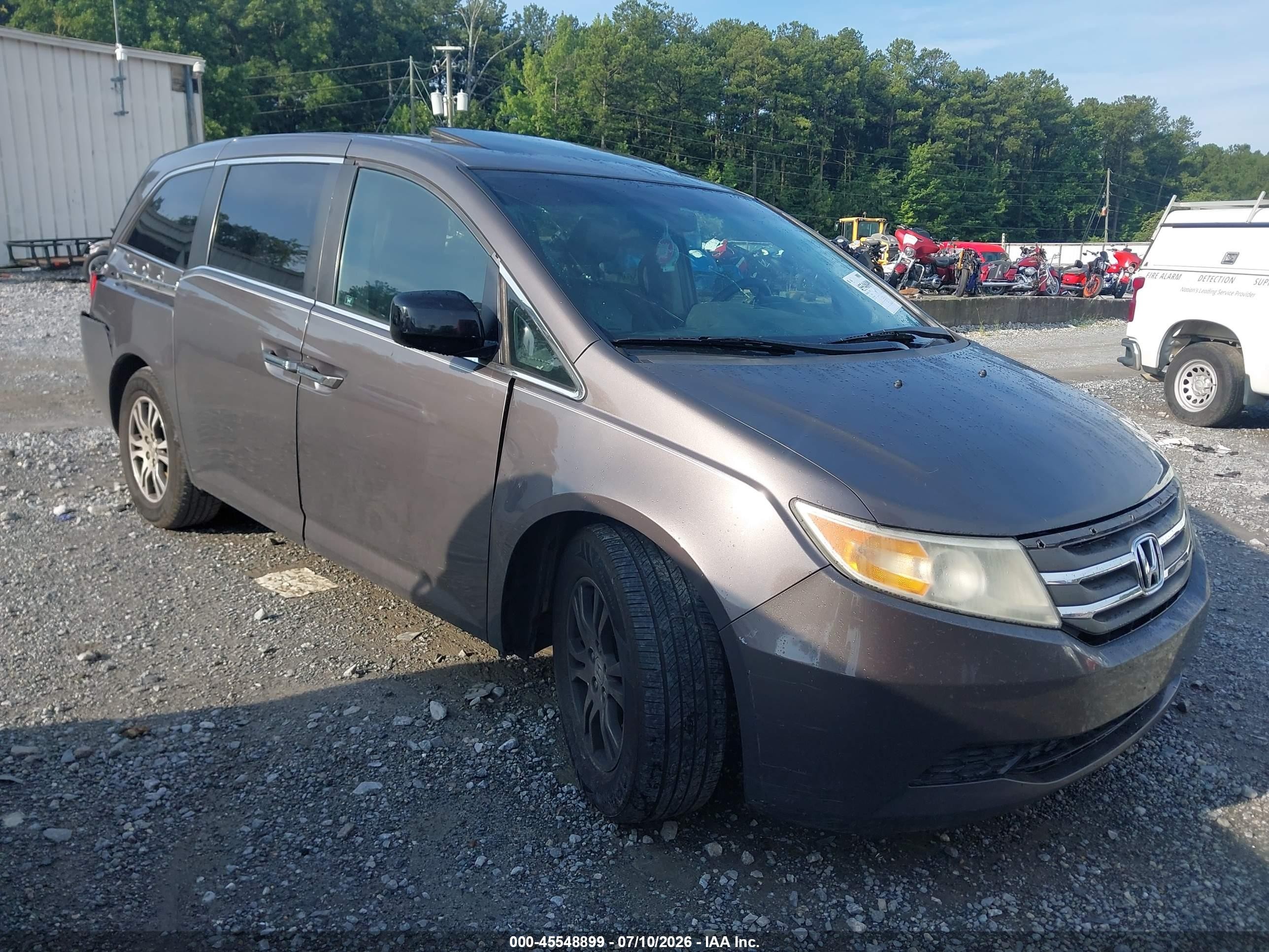 2012 Honda Odyssey Ex-l Gray vin: 5FNRL5H66CB064182
