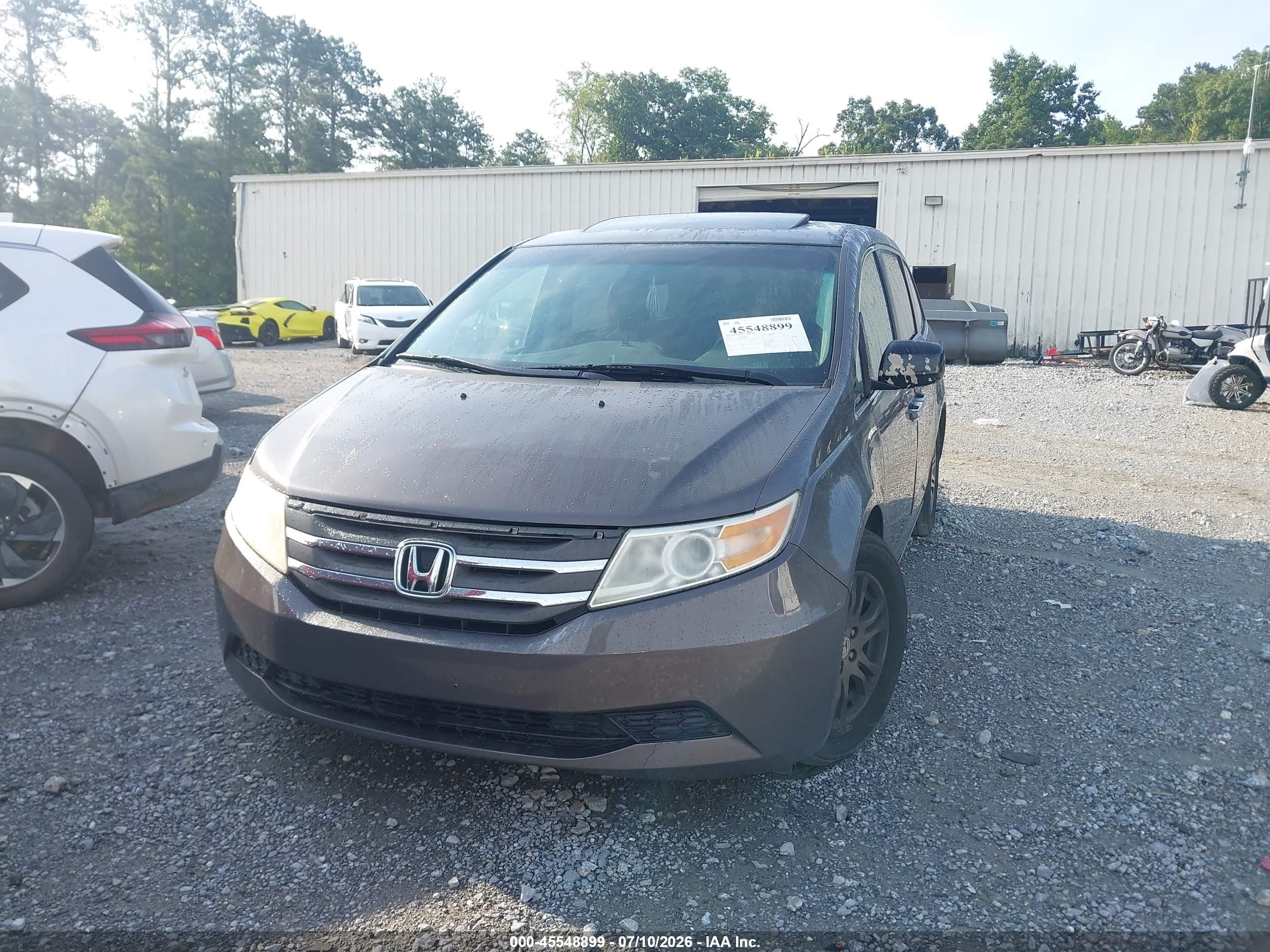 2012 Honda Odyssey Ex-l Gray vin: 5FNRL5H66CB064182