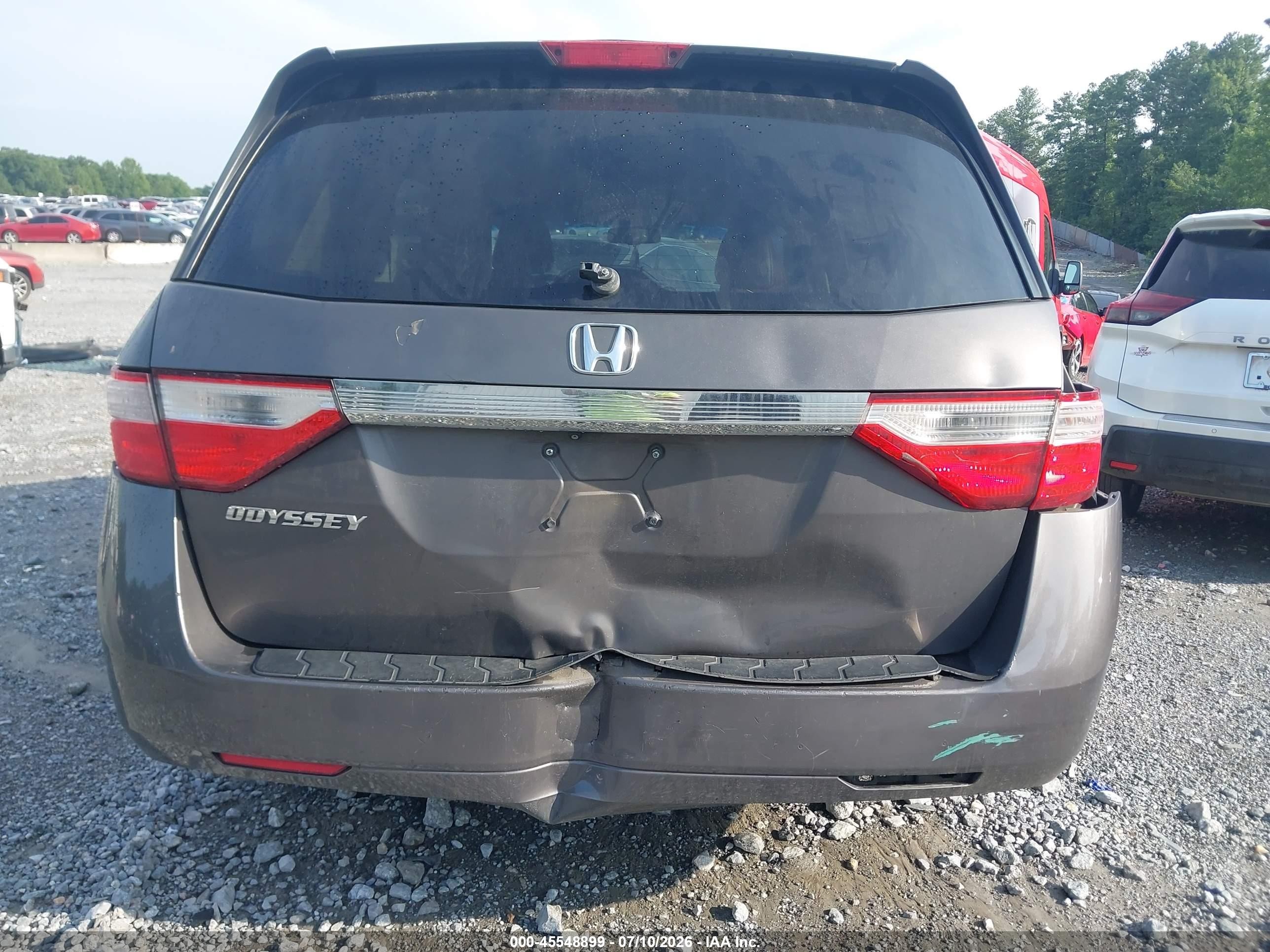 2012 Honda Odyssey Ex-l Gray vin: 5FNRL5H66CB064182