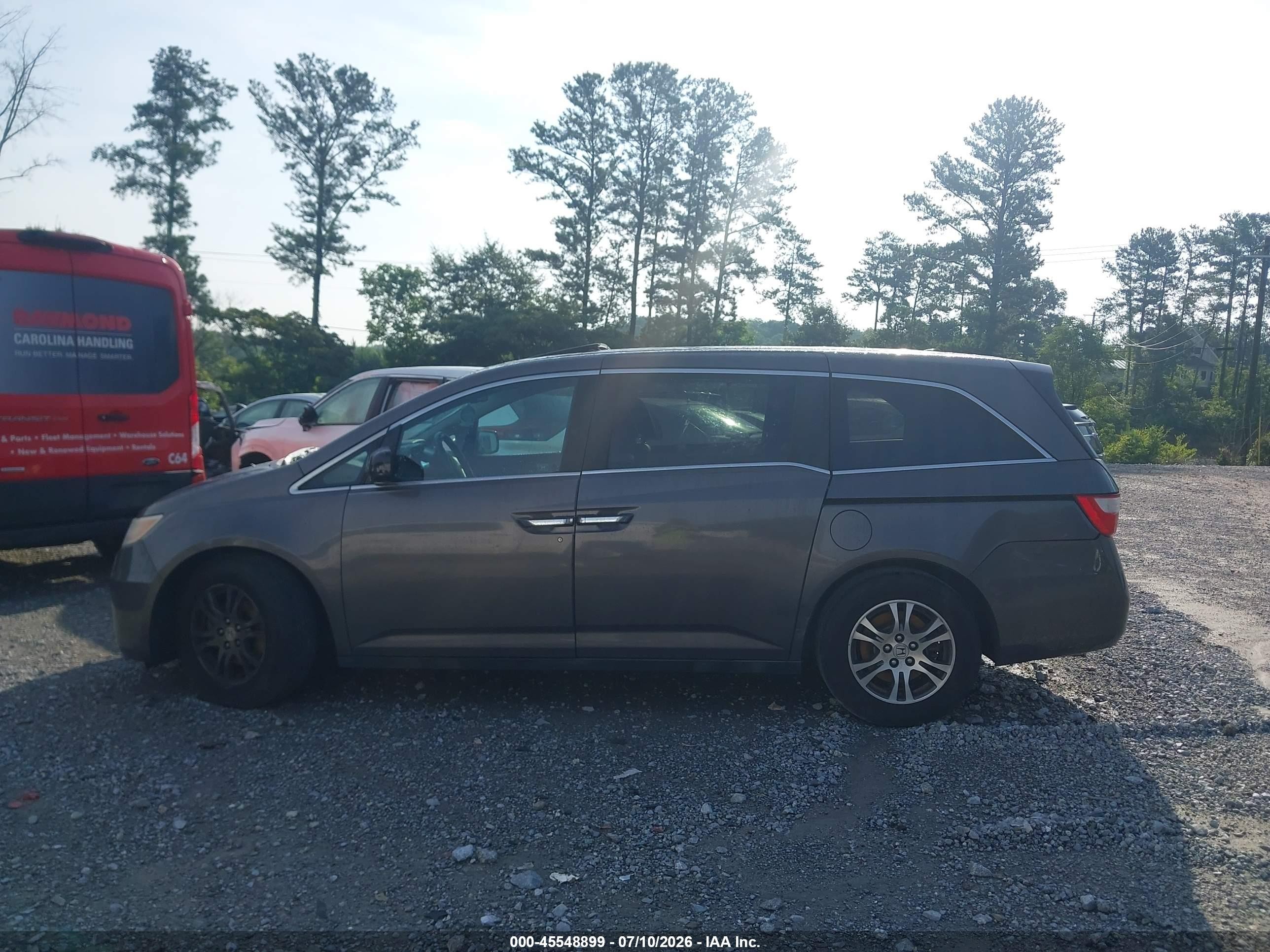 2012 Honda Odyssey Ex-l Gray vin: 5FNRL5H66CB064182