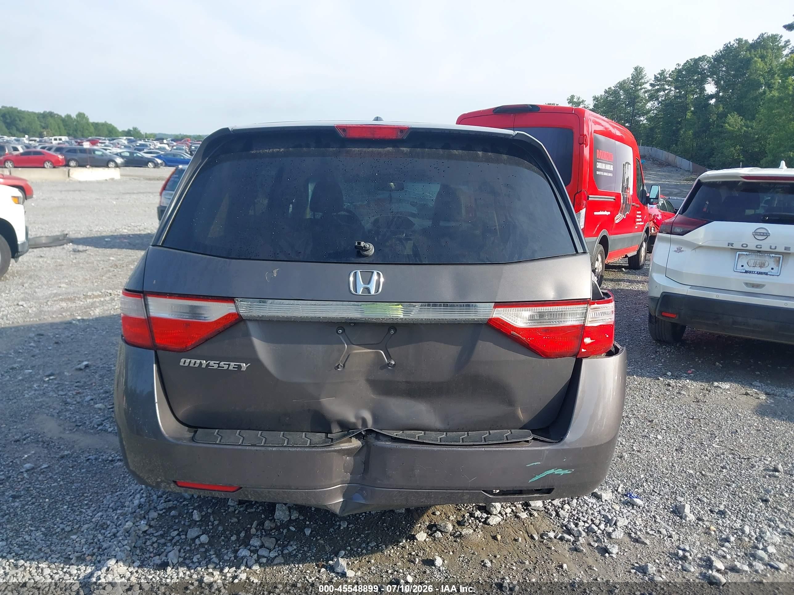 2012 Honda Odyssey Ex-l Gray vin: 5FNRL5H66CB064182