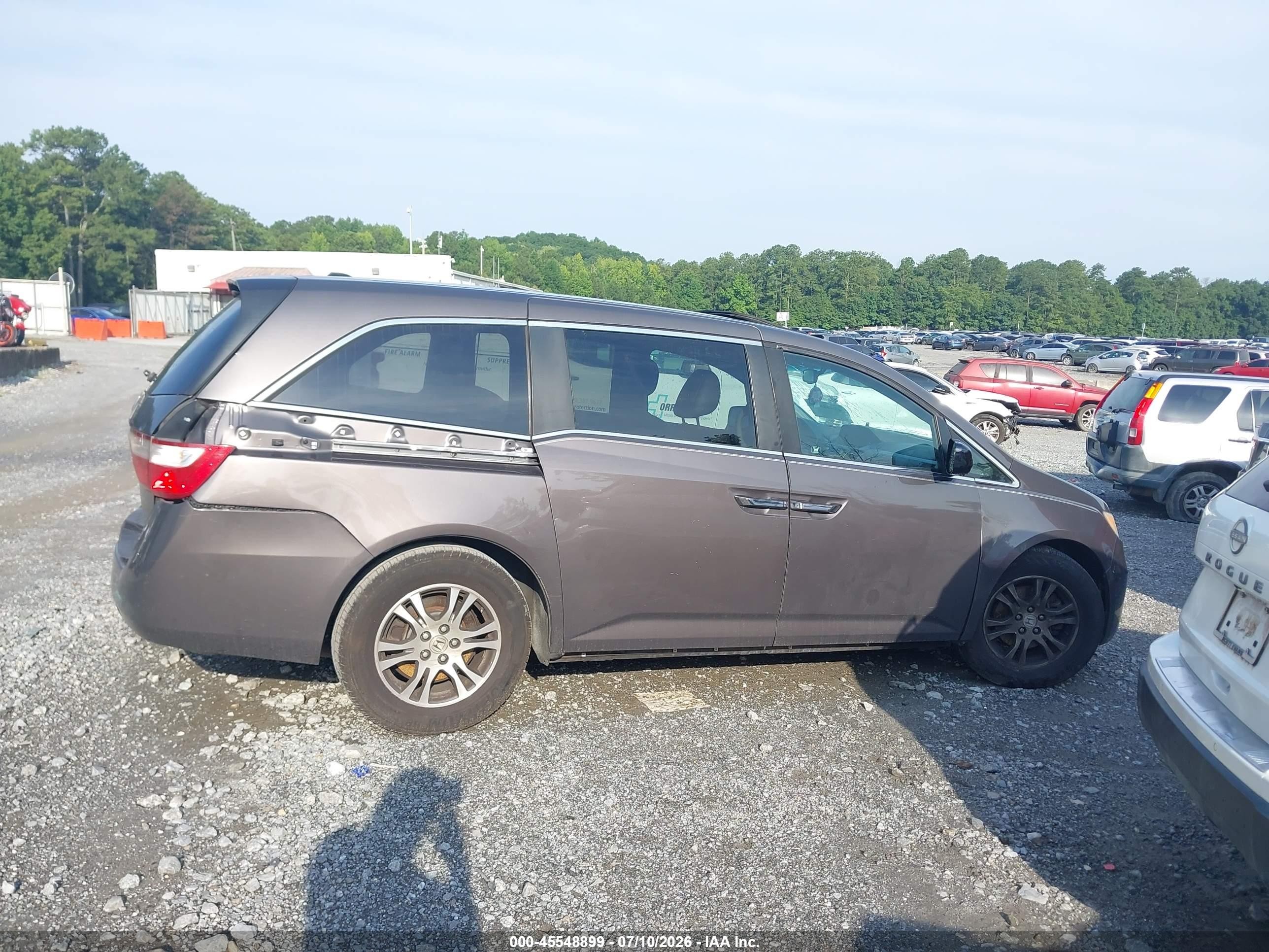 2012 Honda Odyssey Ex-l Gray vin: 5FNRL5H66CB064182