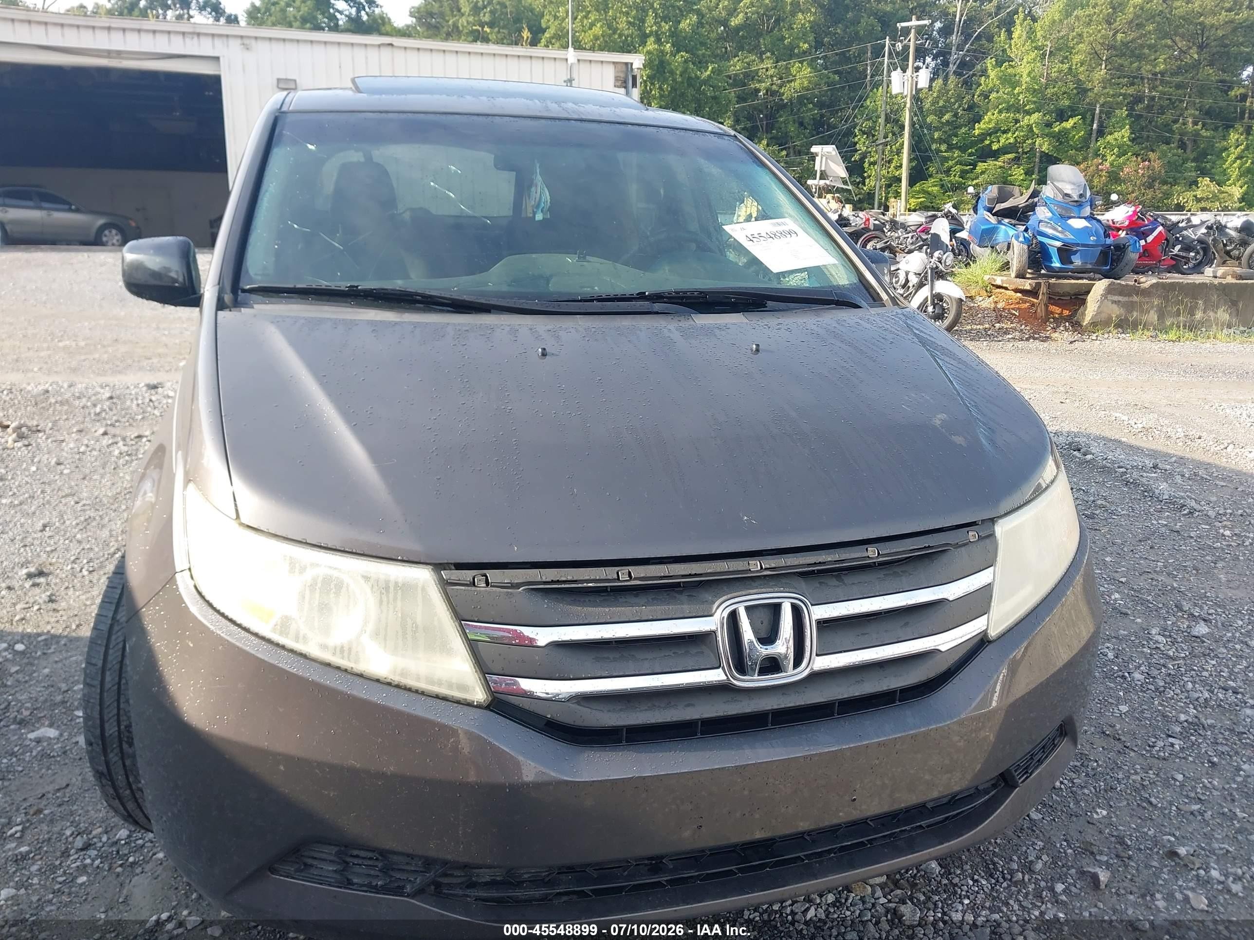 2012 Honda Odyssey Ex-l Gray vin: 5FNRL5H66CB064182