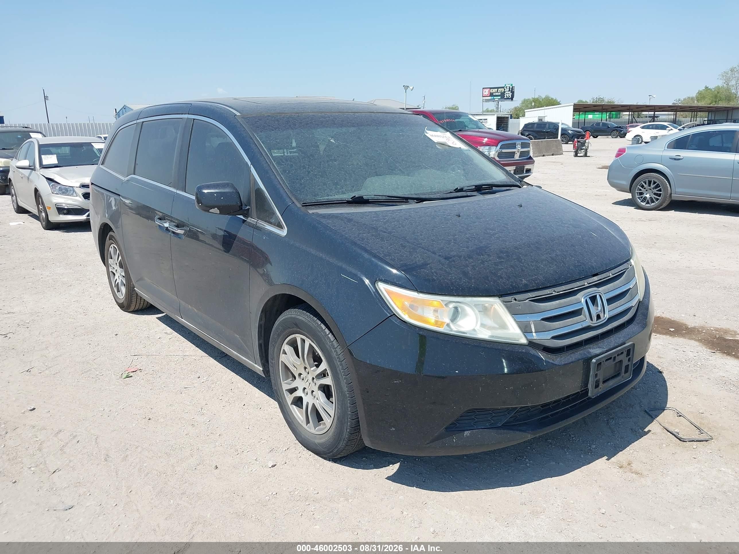 2012 Honda Odyssey Ex-l Black vin: 5FNRL5H66CB064702