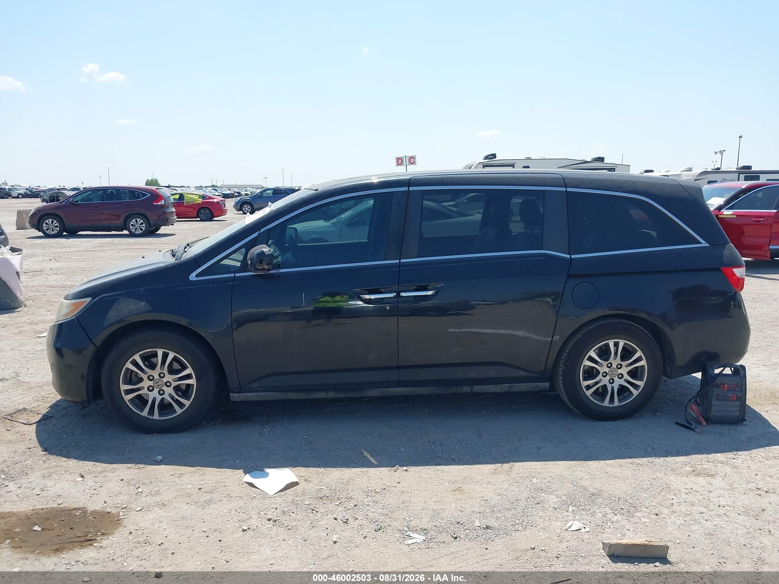 2012 Honda Odyssey Ex-l Black vin: 5FNRL5H66CB064702