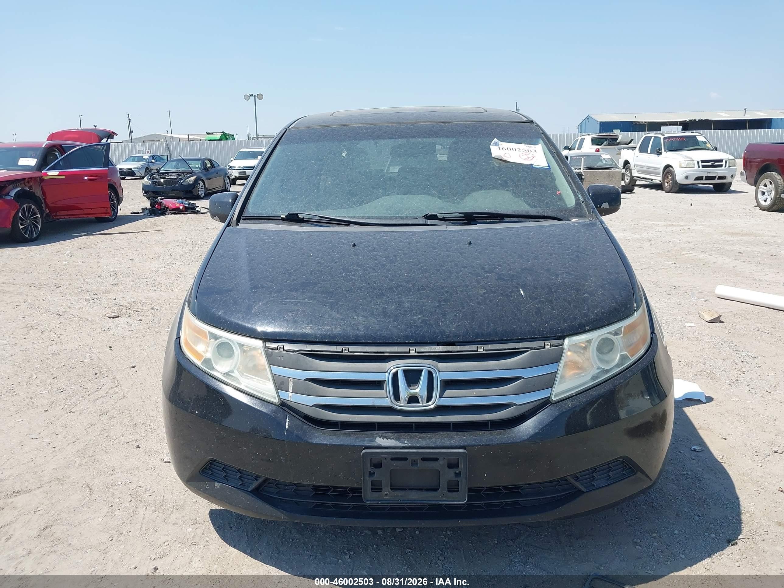2012 Honda Odyssey Ex-l Black vin: 5FNRL5H66CB064702
