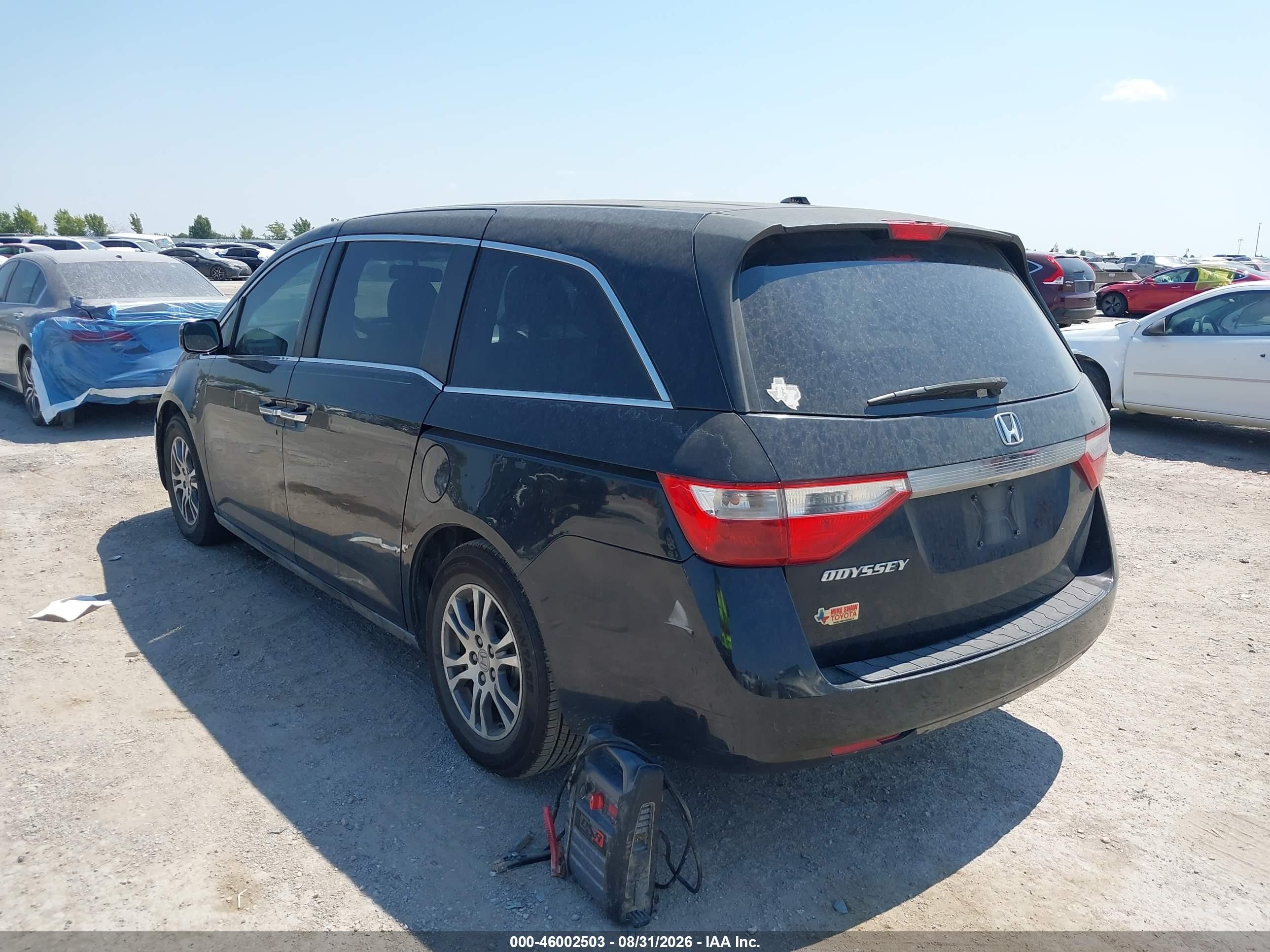 2012 Honda Odyssey Ex-l Black vin: 5FNRL5H66CB064702