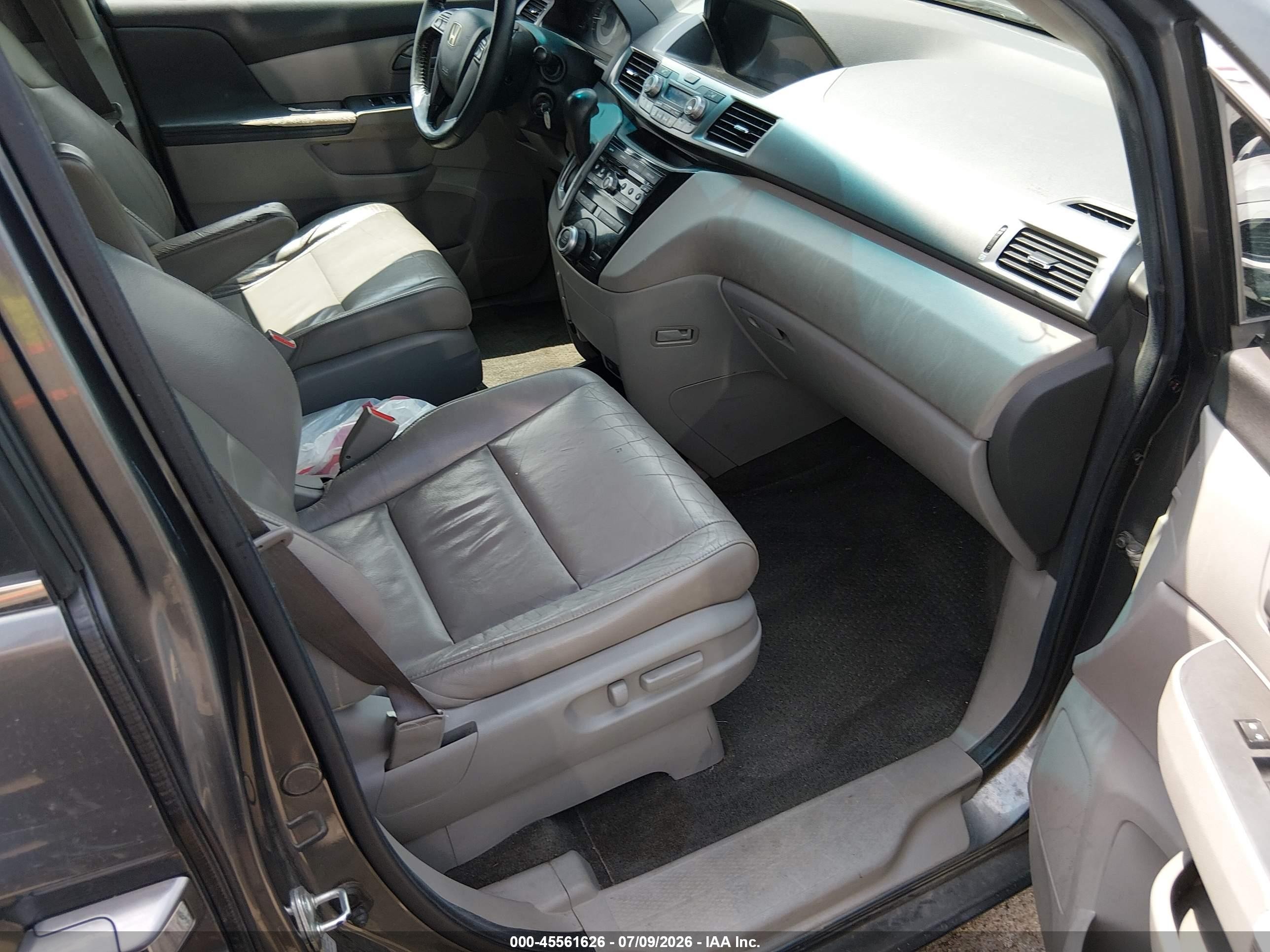 2012 Honda Odyssey Ex-l Gray vin: 5FNRL5H66CB066367