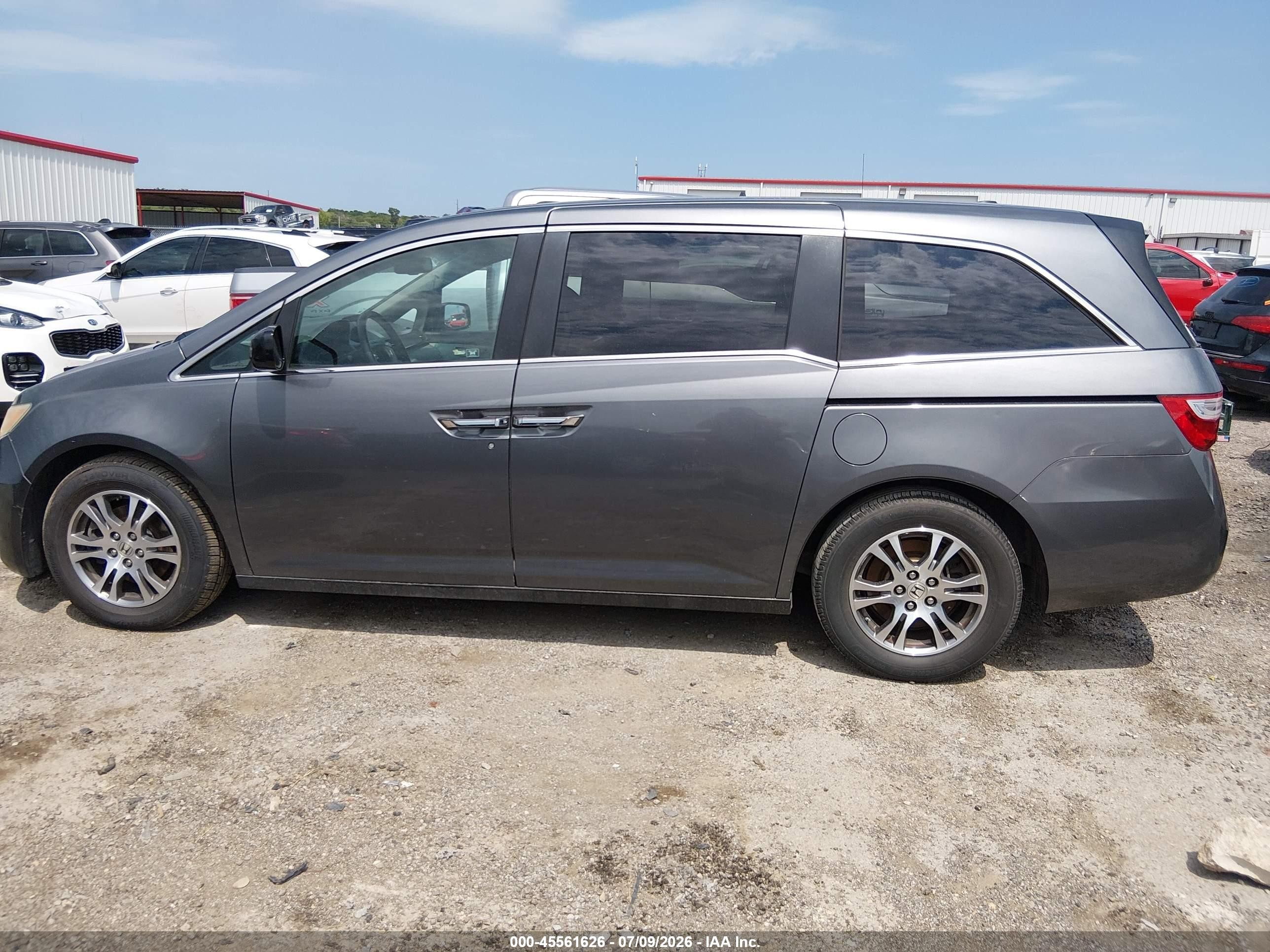 2012 Honda Odyssey Ex-l Gray vin: 5FNRL5H66CB066367