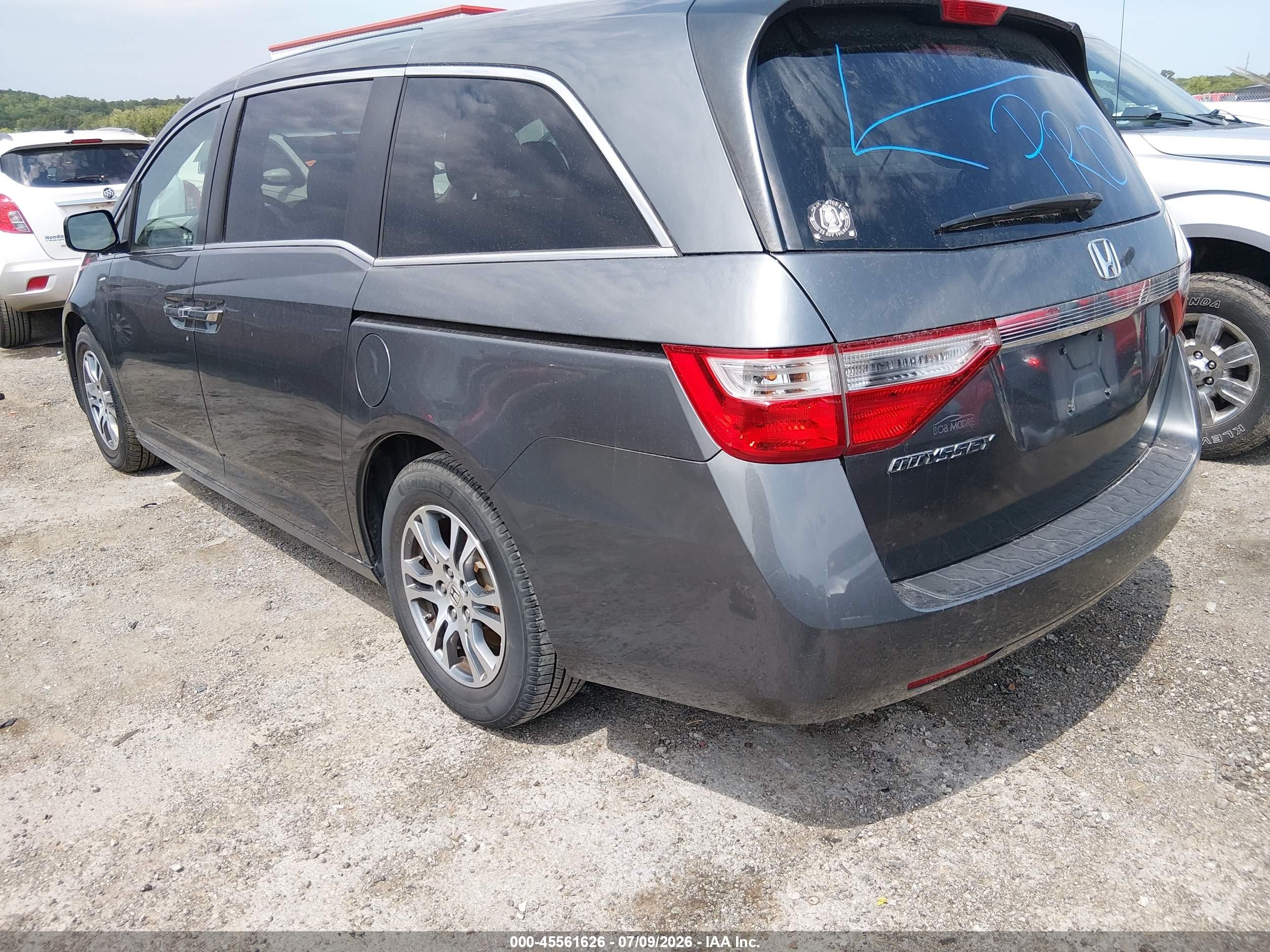 2012 Honda Odyssey Ex-l Gray vin: 5FNRL5H66CB066367