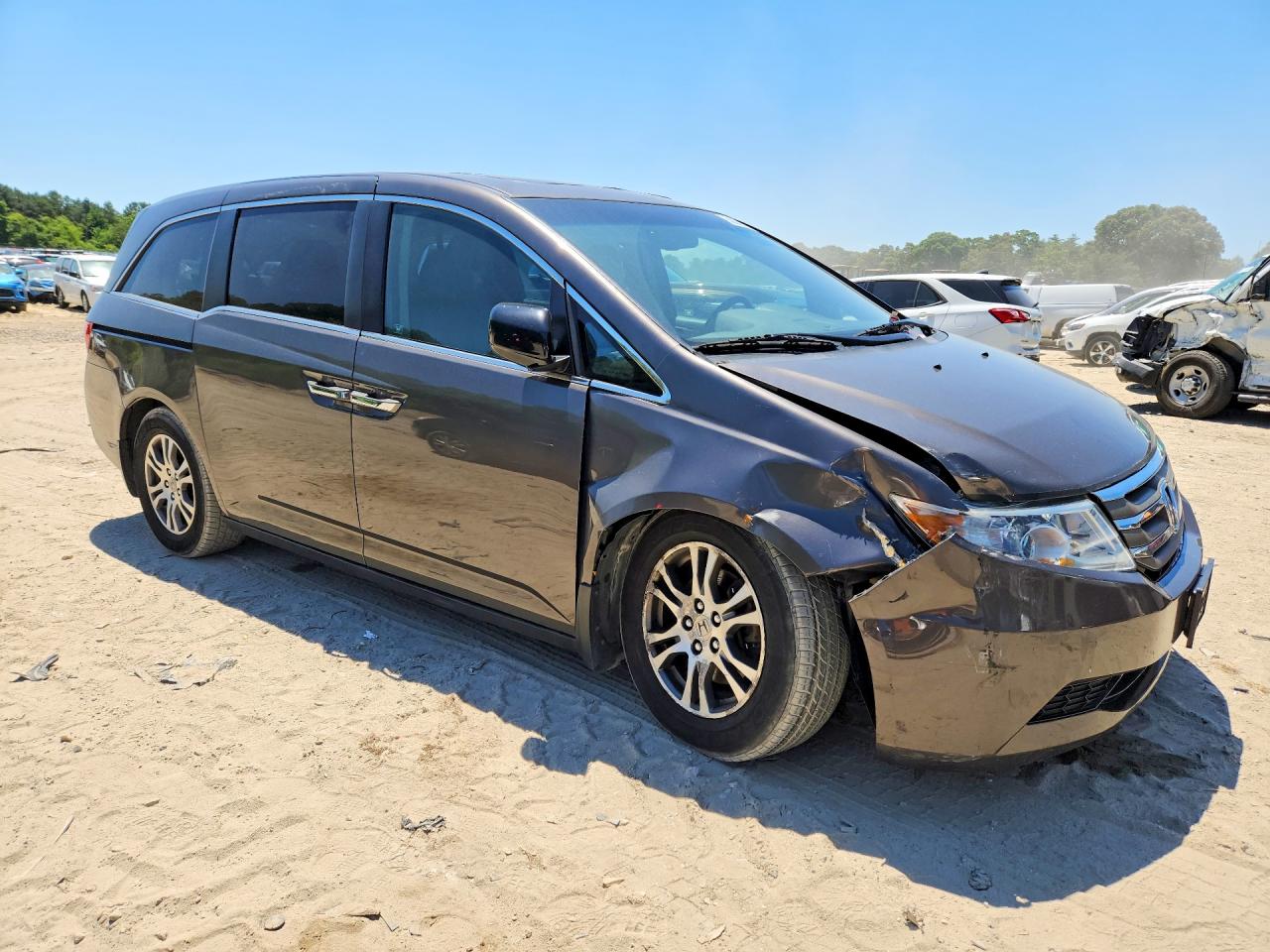 2012 Honda Odyssey Exl Gray vin: 5FNRL5H66CB069821