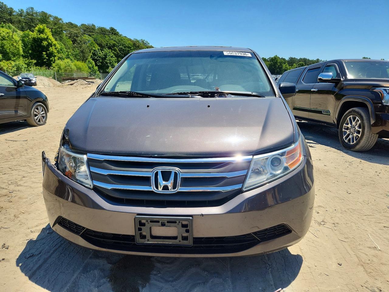2012 Honda Odyssey Exl Gray vin: 5FNRL5H66CB069821
