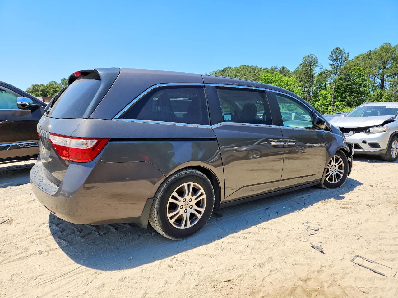 2012 Honda Odyssey Exl Gray vin: 5FNRL5H66CB069821