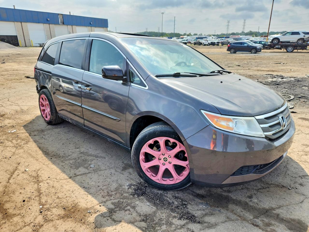2012 Honda Odyssey Exl Gray vin: 5FNRL5H66CB070953